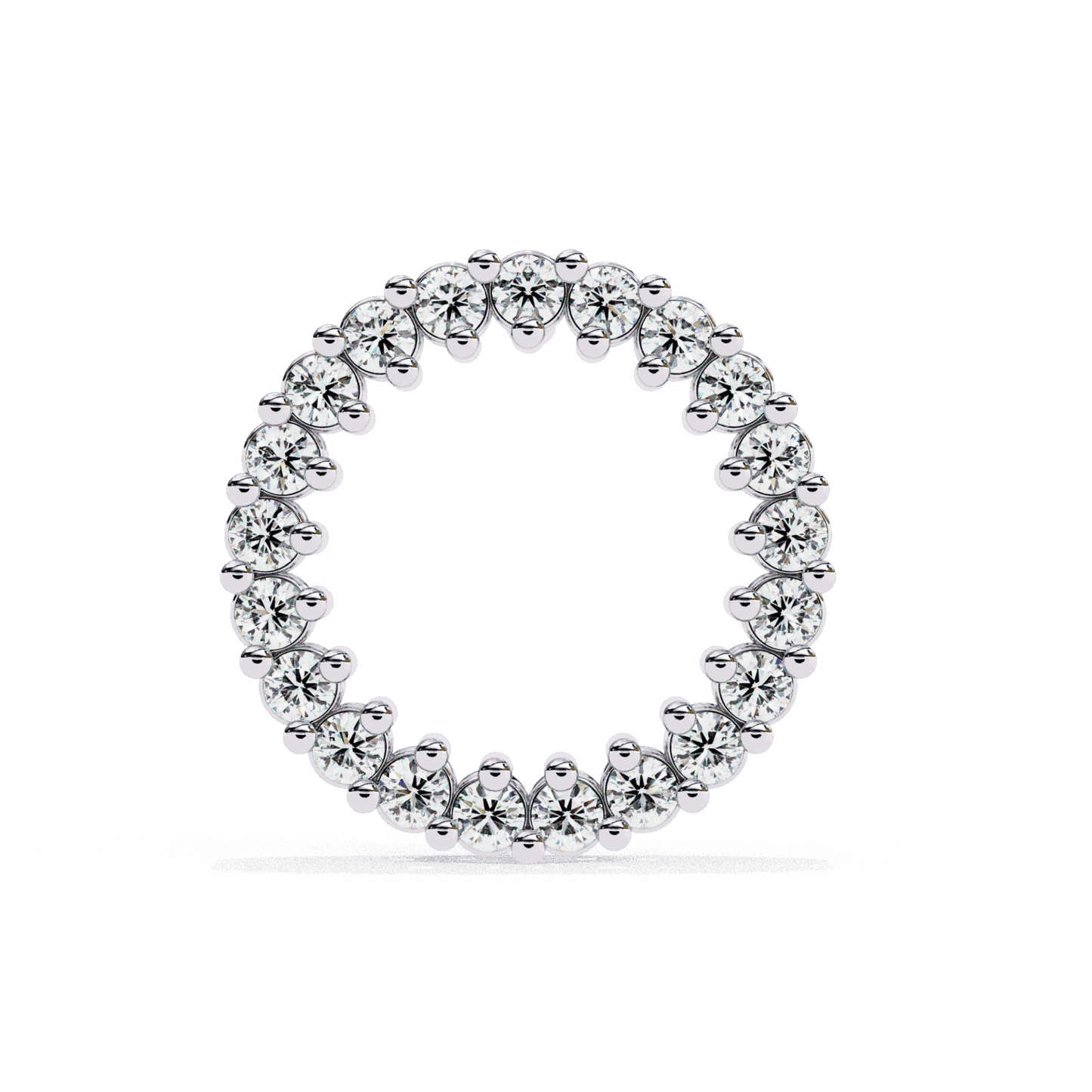 0.3 Carat Classic Round Hoop Earrings in Moissanite | House of Estara