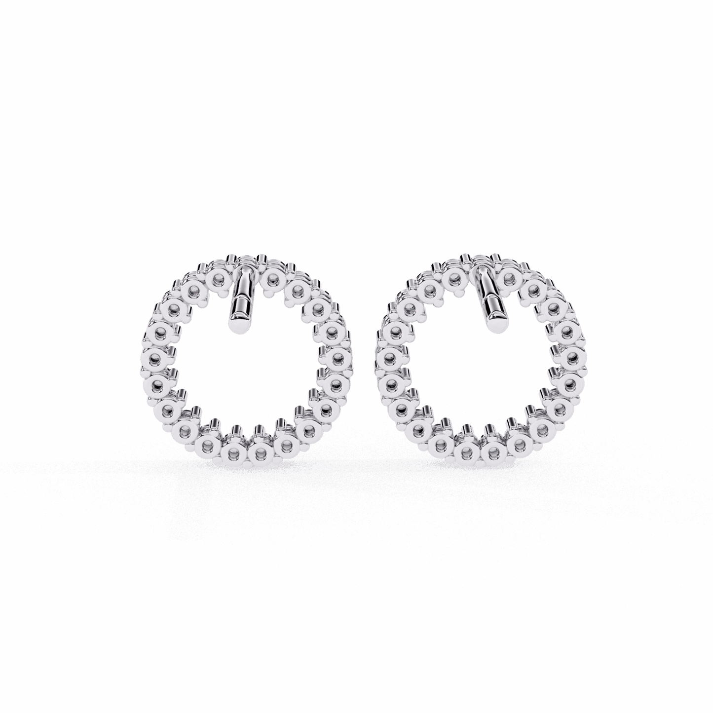 0.3 Carat Classic Round Hoop Earrings in Moissanite | House of Estara