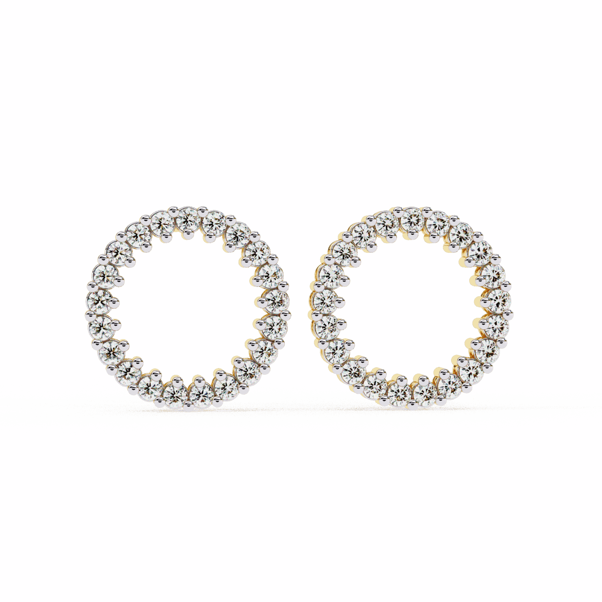 0.3 Carat Classic Round Hoop Earrings in Moissanite | House of Estara