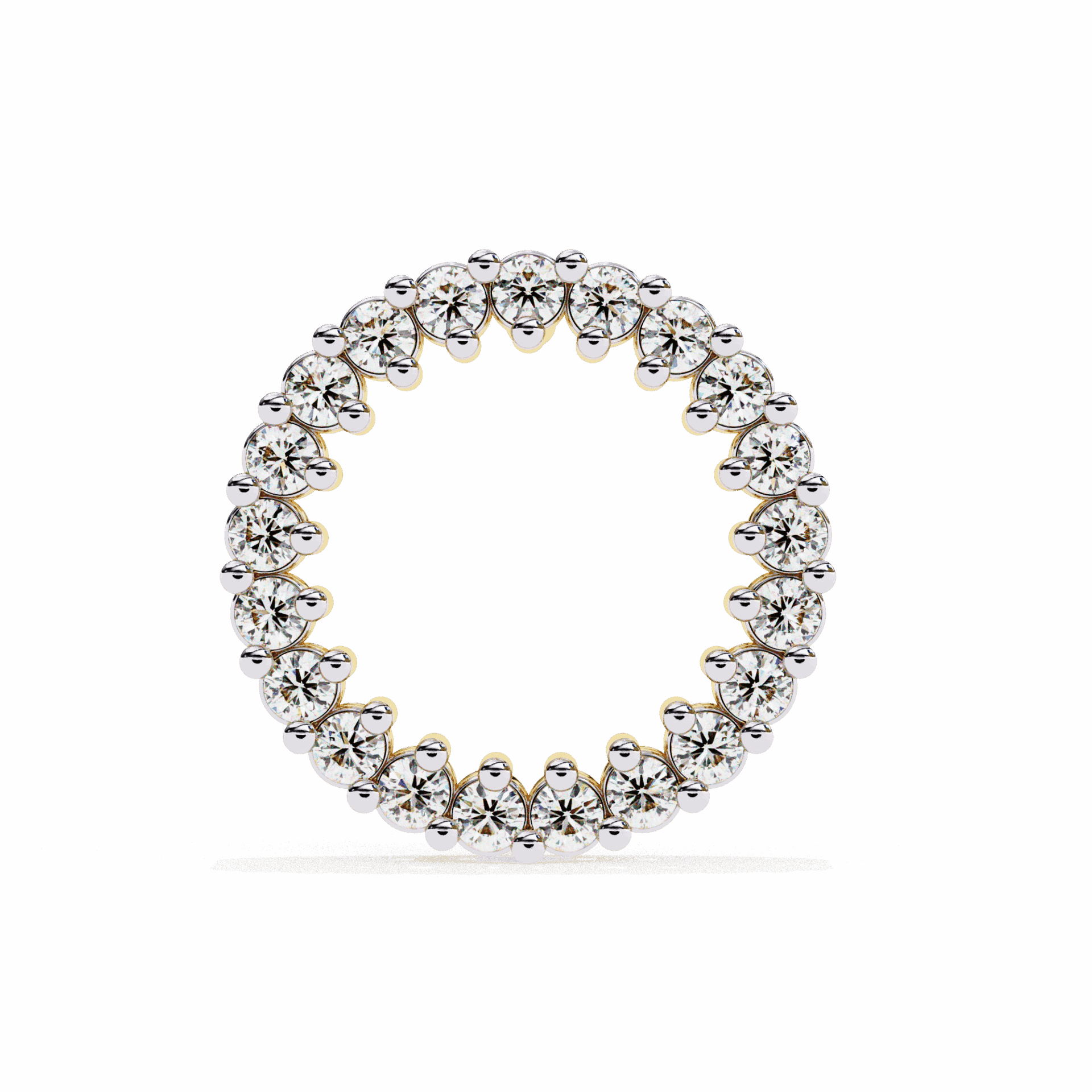 0.3 Carat Classic Round Hoop Earrings in Moissanite | House of Estara