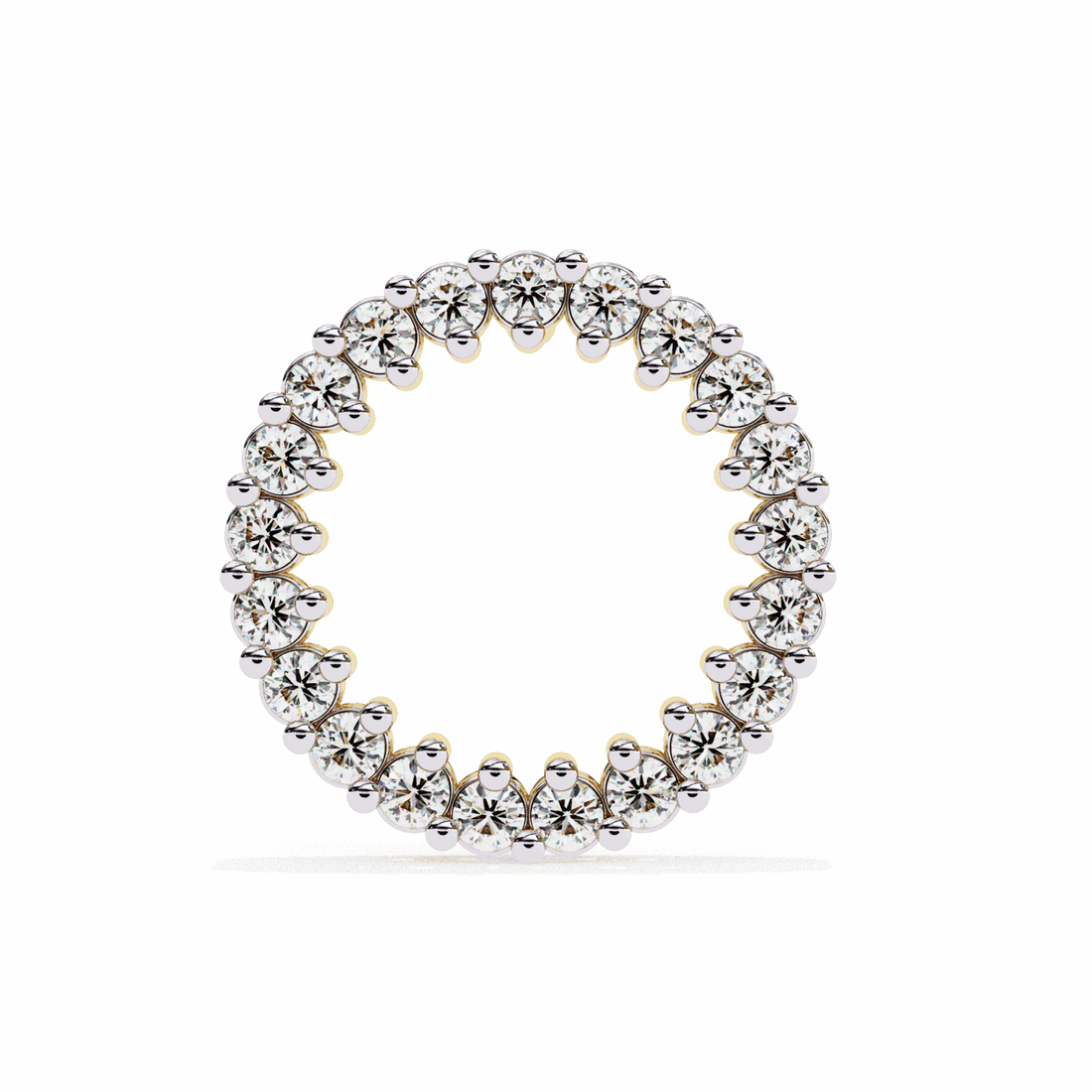 0.3 Carat Classic Round Hoop Earrings in Moissanite | House of Estara