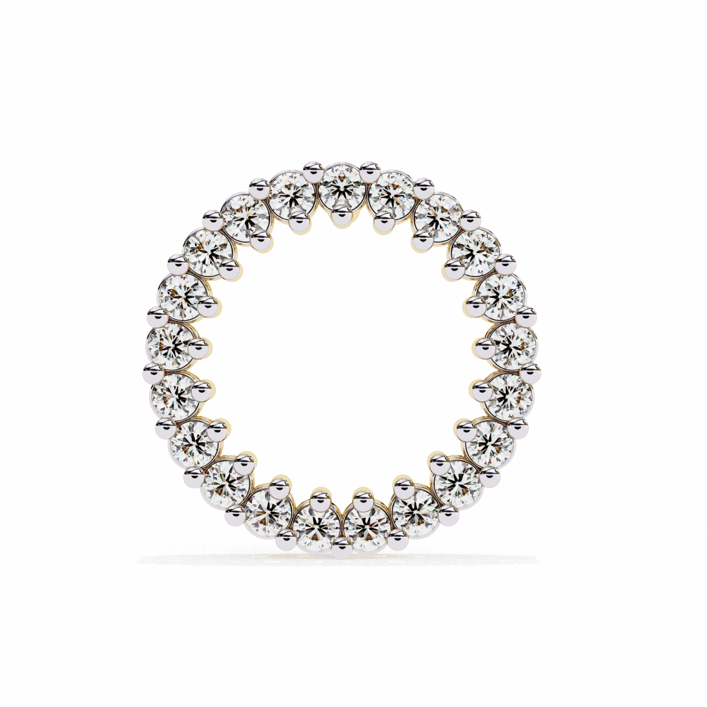 0.3 Carat Classic Round Hoop Earrings in Moissanite | House of Estara