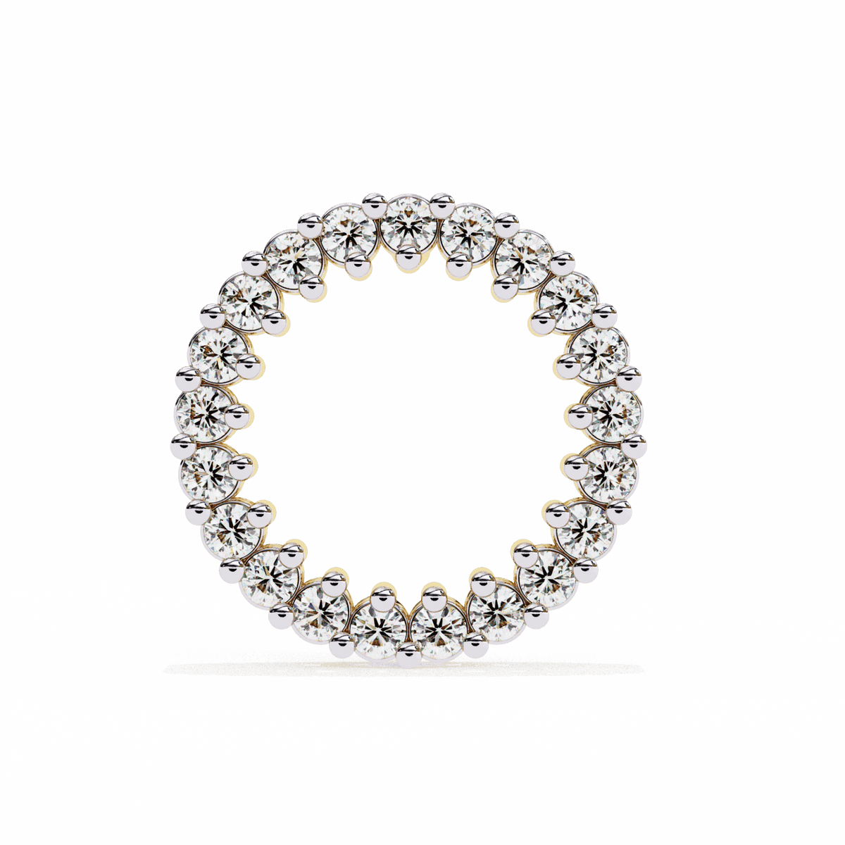 0.3 Carat Classic Round Hoop Earrings in Moissanite | House of Estara