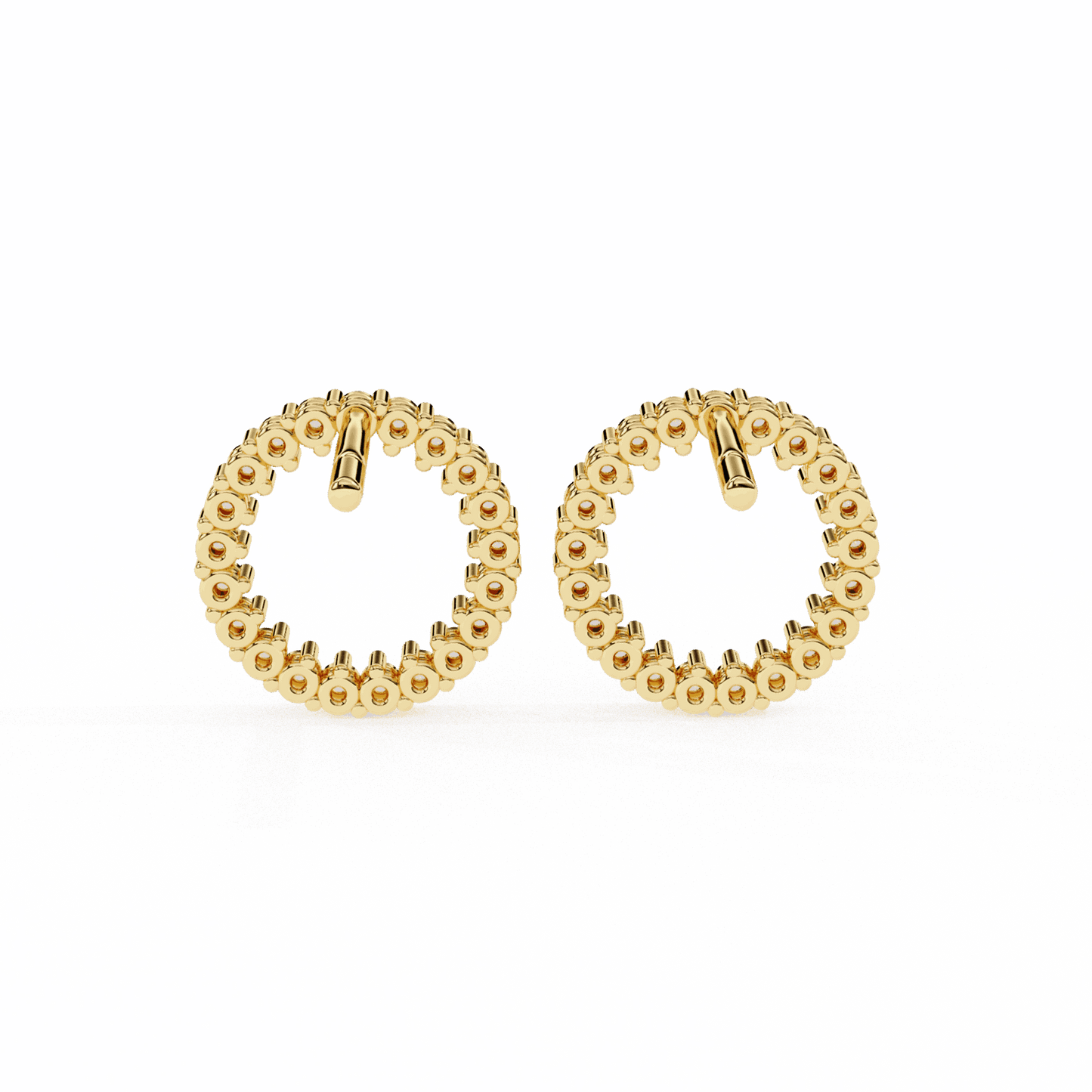 0.3 Carat Classic Round Hoop Earrings in Moissanite | House of Estara