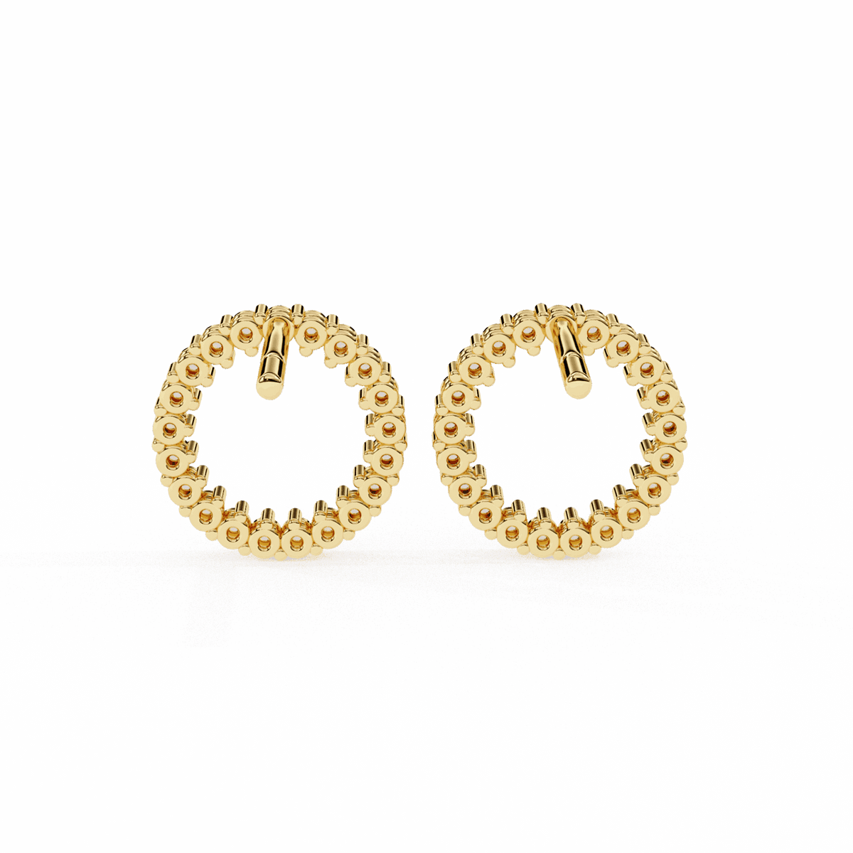0.3 Carat Classic Round Hoop Earrings in Moissanite | House of Estara