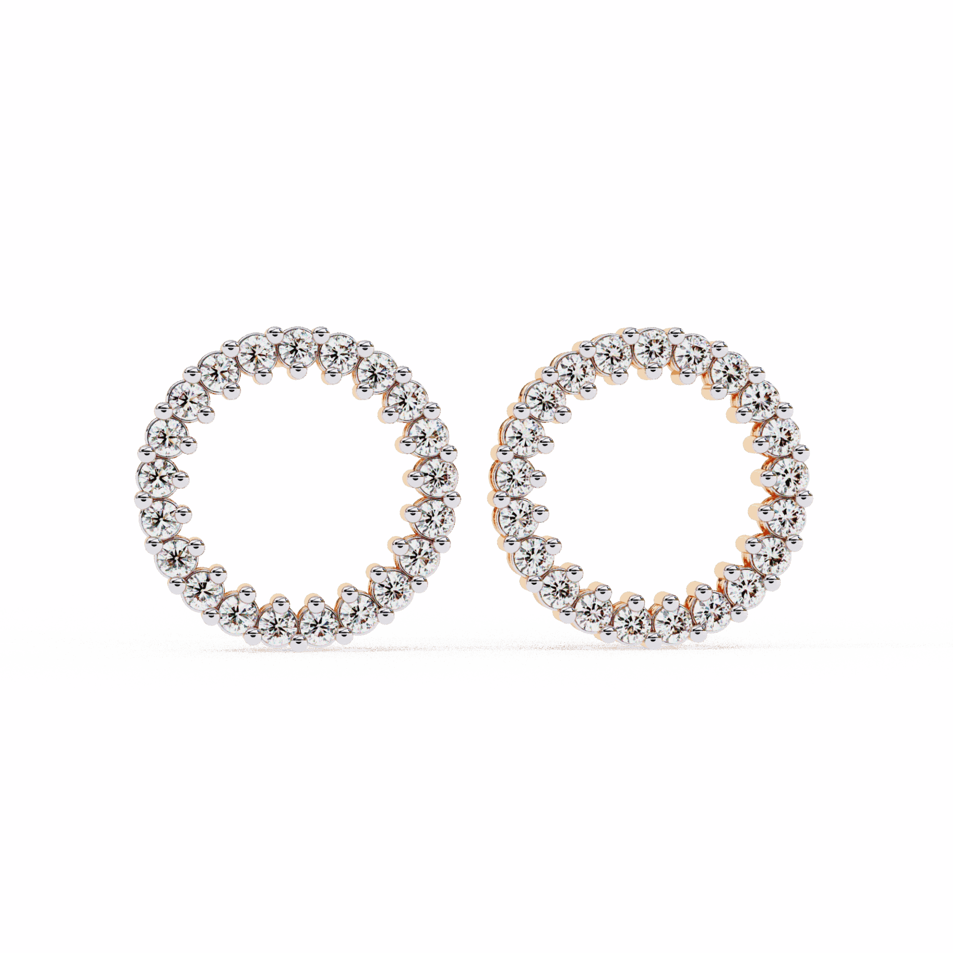 0.3 Carat Classic Round Hoop Earrings in Moissanite | House of Estara