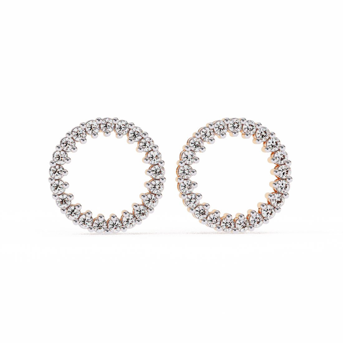 0.3 Carat Classic Round Hoop Earrings in Moissanite | House of Estara