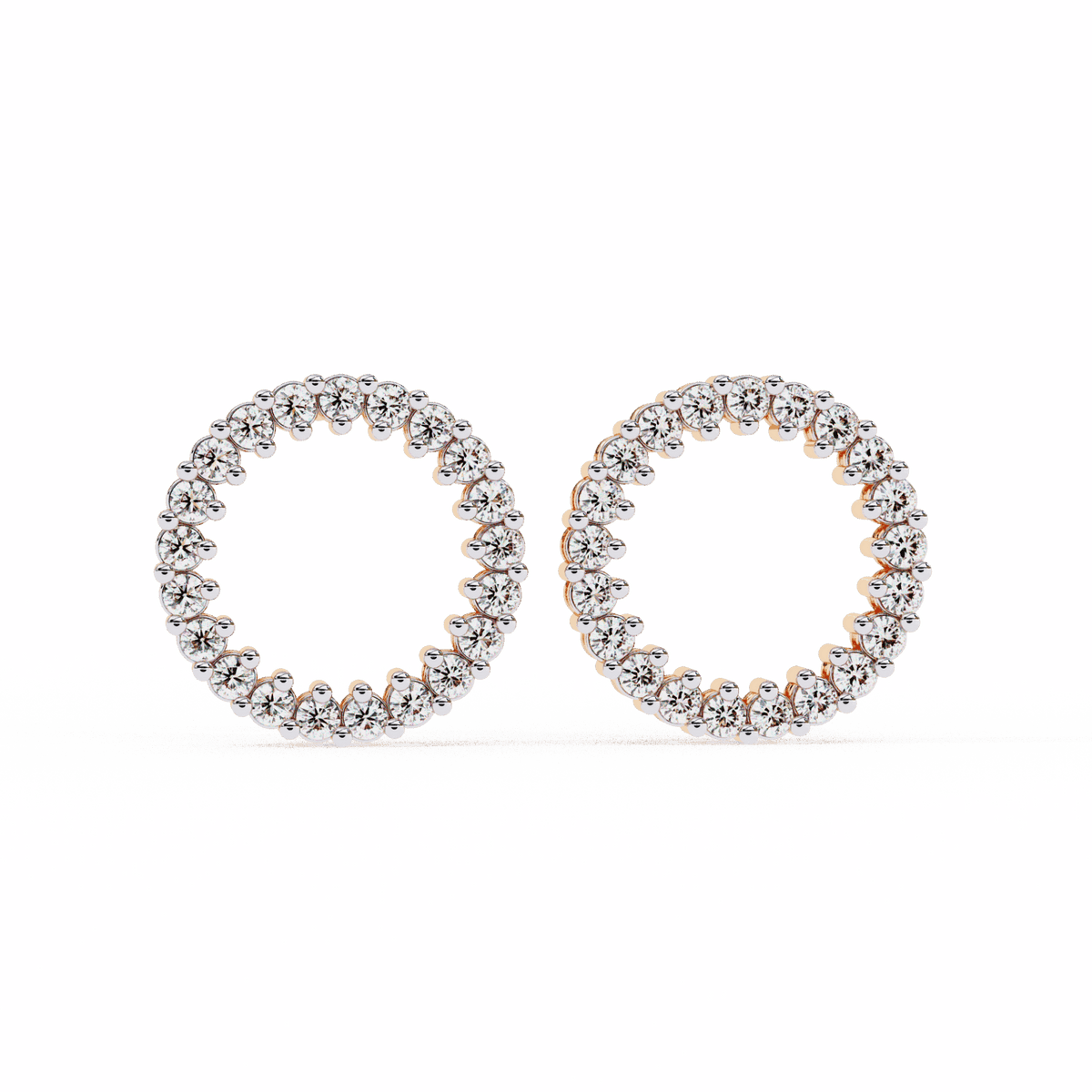 0.3 Carat Classic Round Hoop Earrings in Moissanite | House of Estara