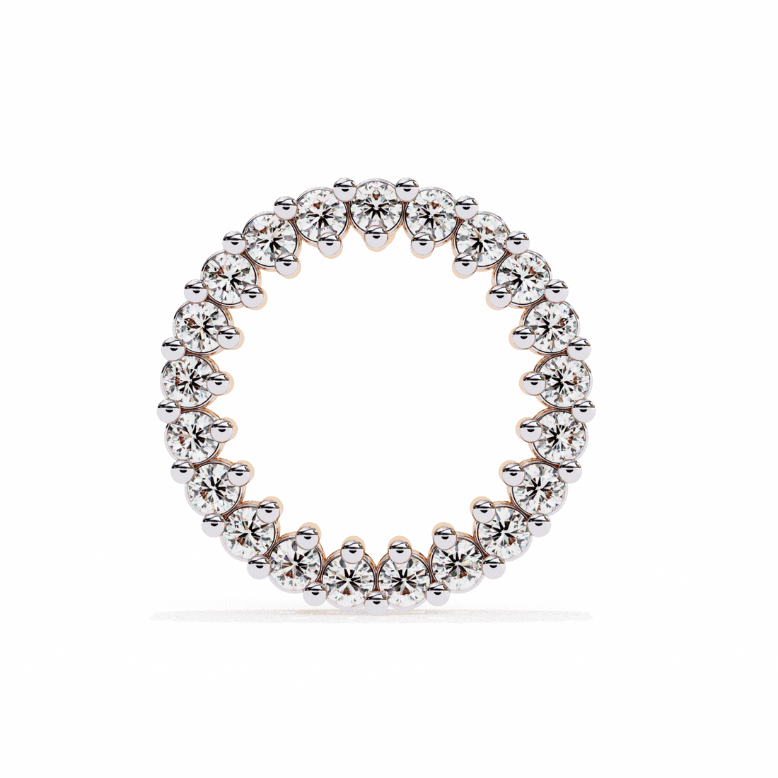 0.3 Carat Classic Round Hoop Earrings in Moissanite | House of Estara
