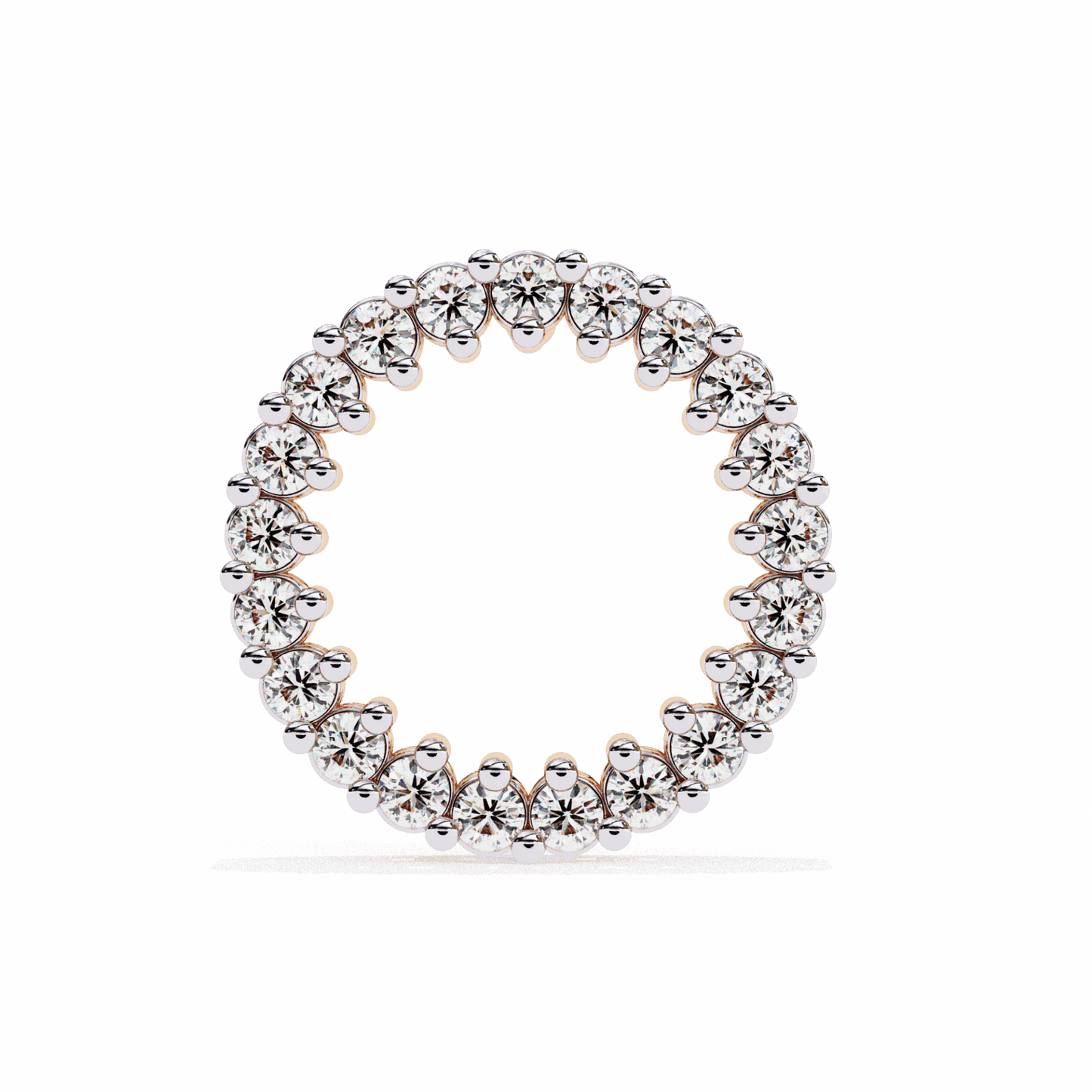 0.3 Carat Classic Round Hoop Earrings in Moissanite | House of Estara