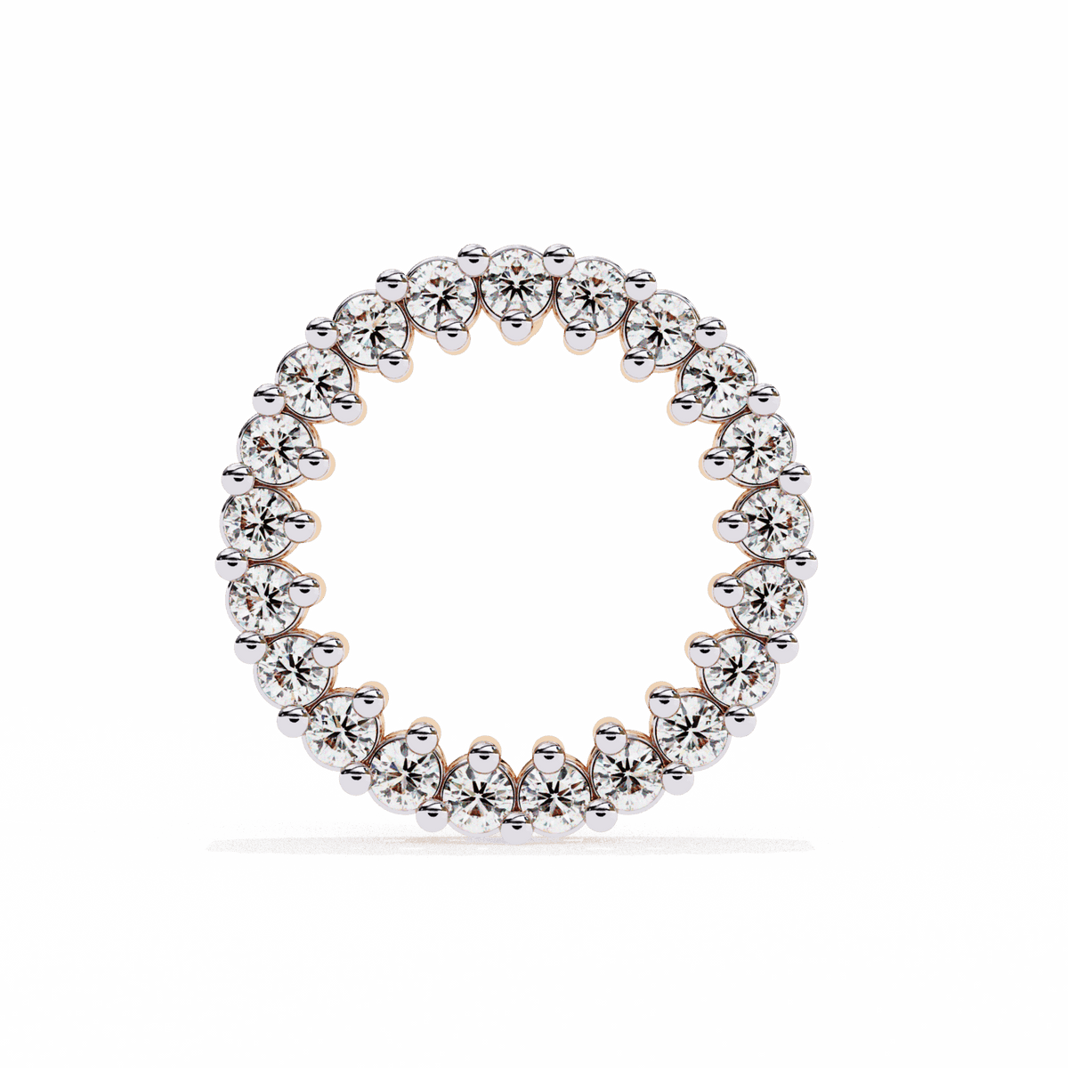 0.3 Carat Classic Round Hoop Earrings in Moissanite | House of Estara