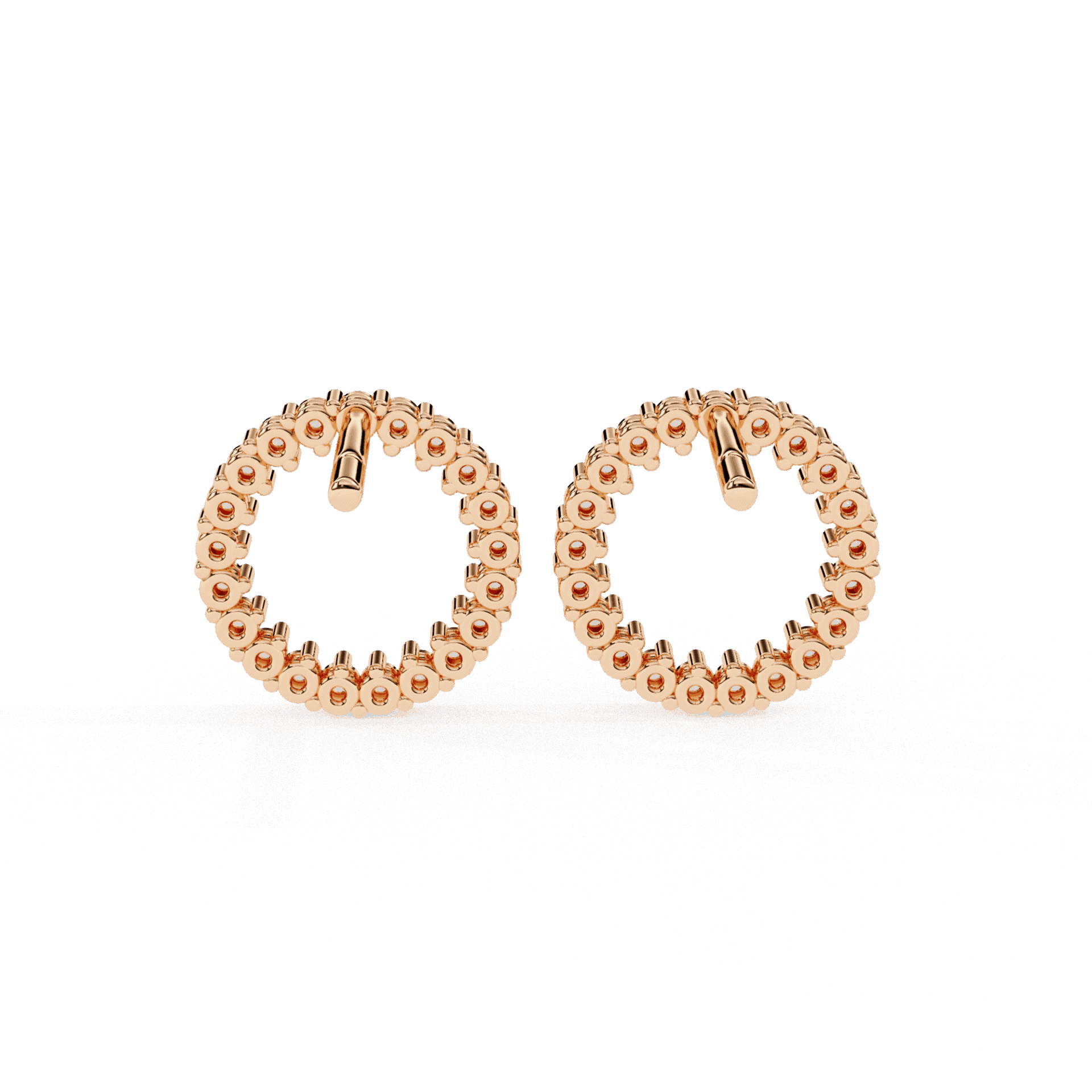 0.3 Carat Classic Round Hoop Earrings in Moissanite | House of Estara