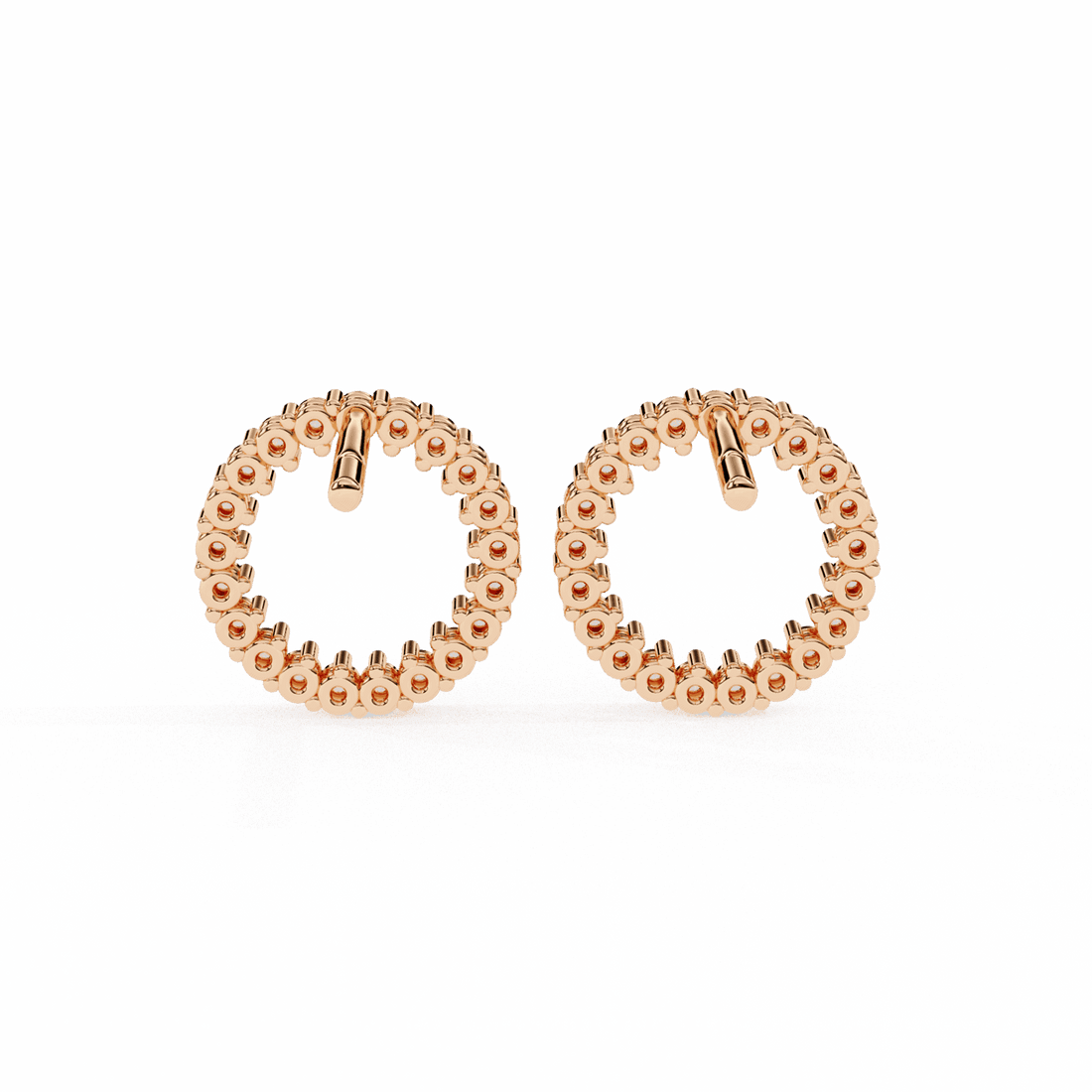 0.3 Carat Classic Round Hoop Earrings in Moissanite | House of Estara