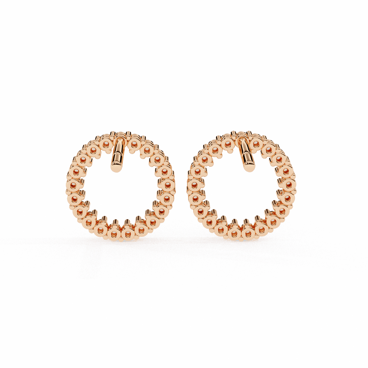 0.3 Carat Classic Round Hoop Earrings in Moissanite | House of Estara