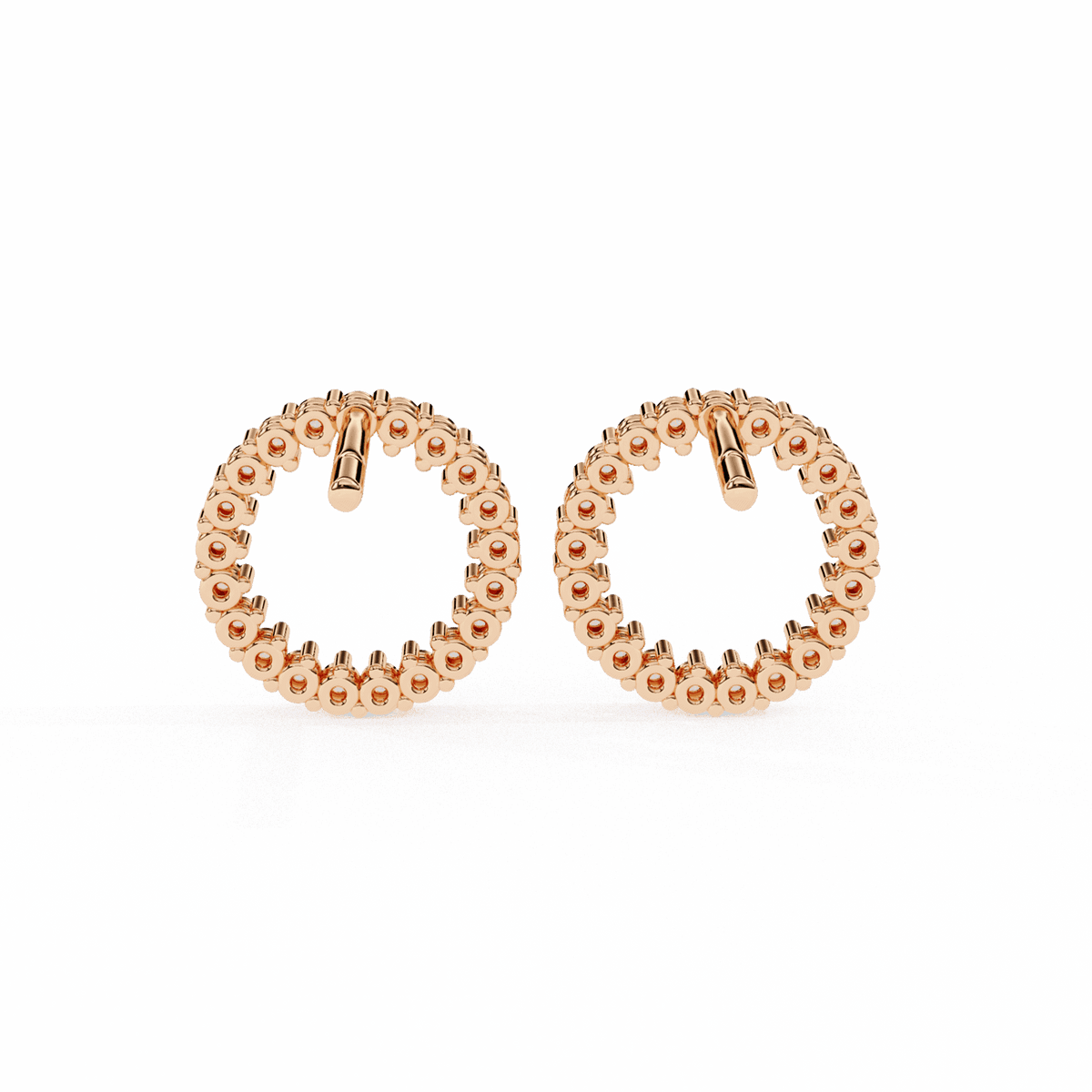 0.3 Carat Classic Round Hoop Earrings in Moissanite | House of Estara