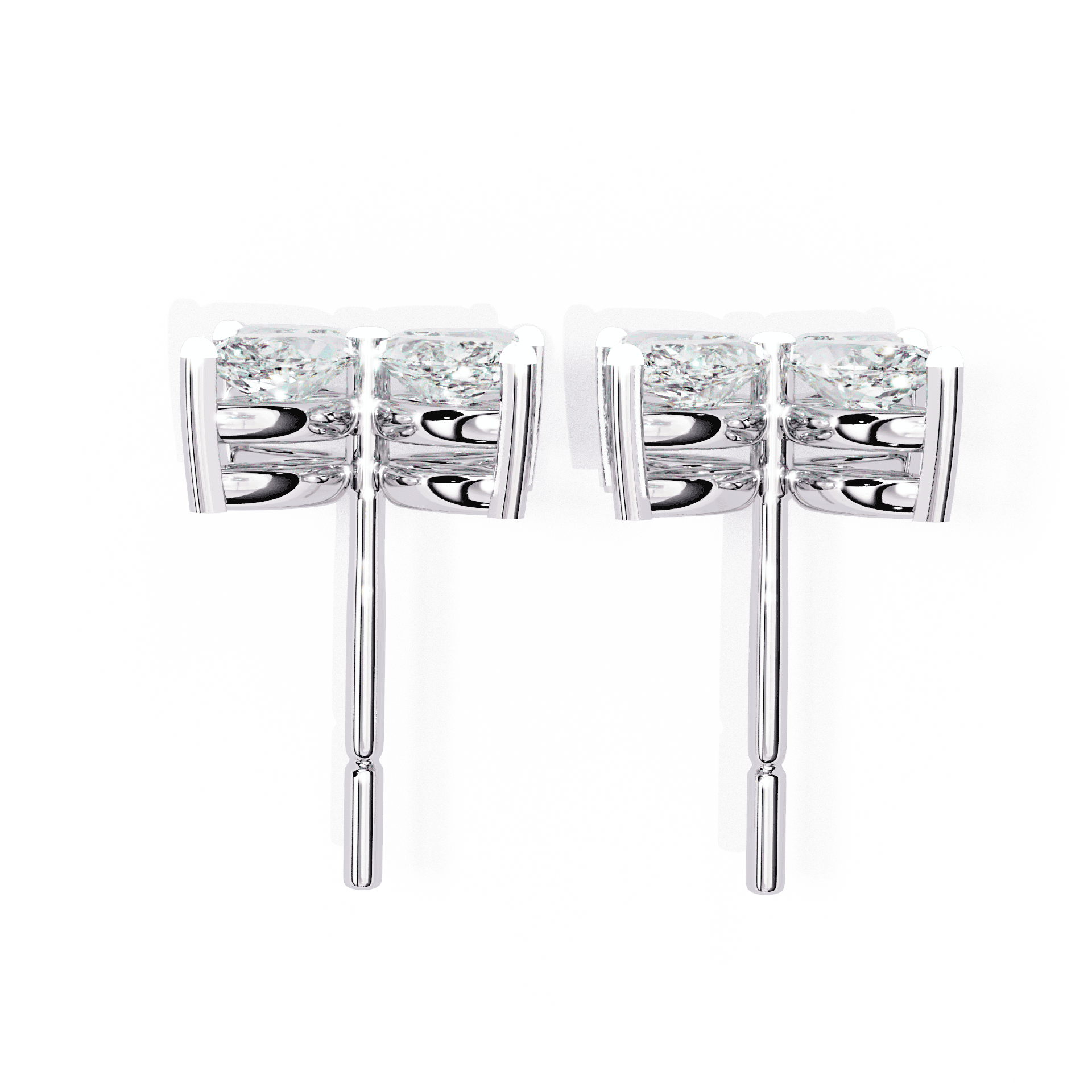 0.9 Carat Marquise Cluster Stud Earrings in Moissanite | House of Estara