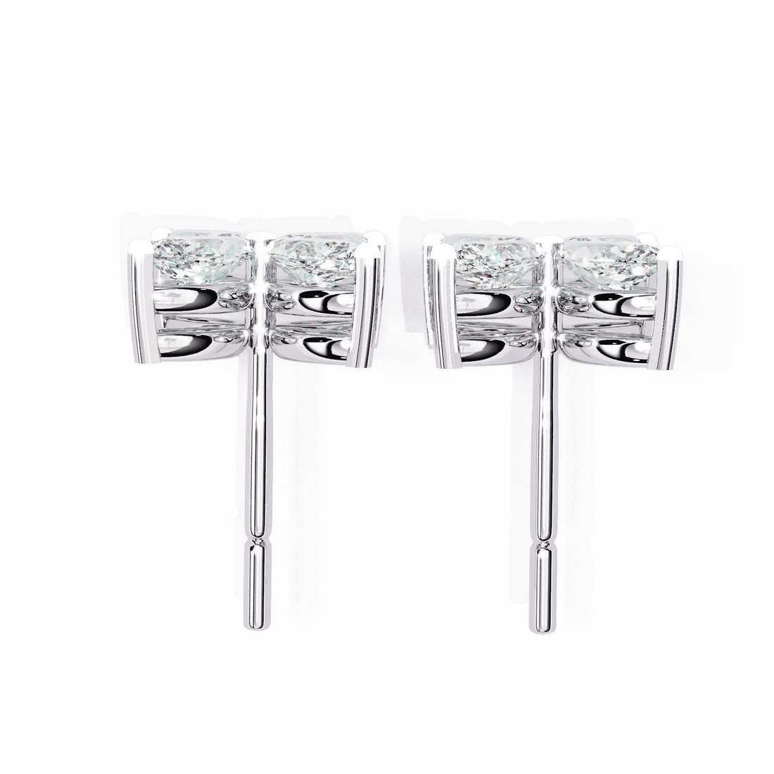 0.9 Carat Marquise Cluster Stud Earrings in Moissanite | House of Estara