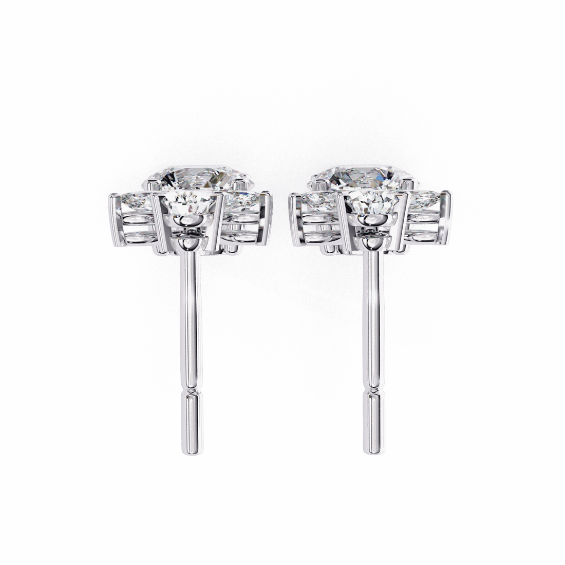 1.25 Carat Marquise & Pear Dangle Earrings in Moissanite | House of Estara