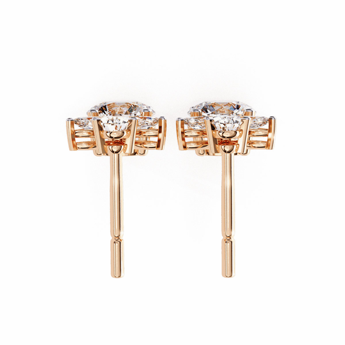 1.25 Carat Marquise & Pear Dangle Earrings in Moissanite | House of Estara