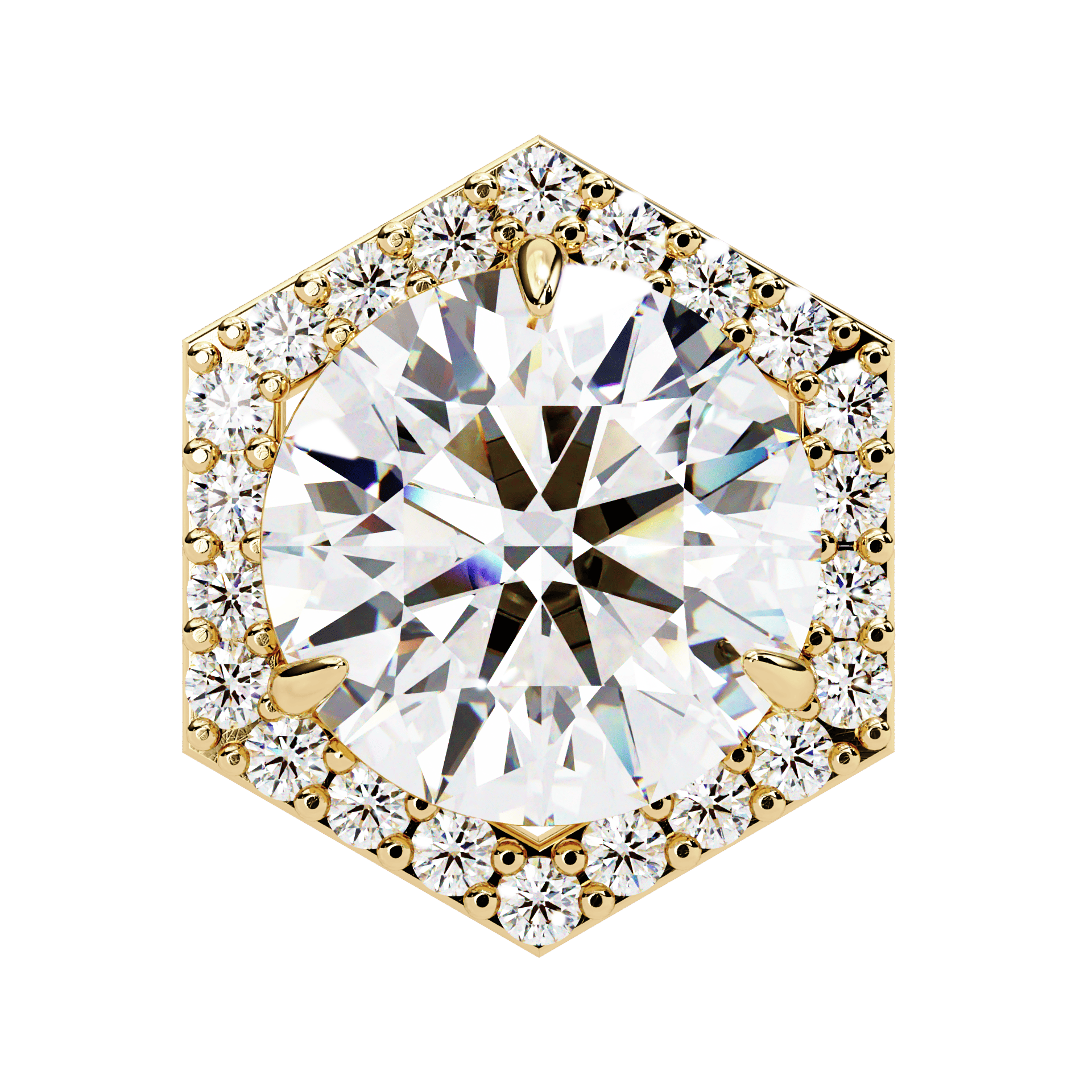 2 Carat Signature Round Stud Earrings in Moissanite | House of Estara