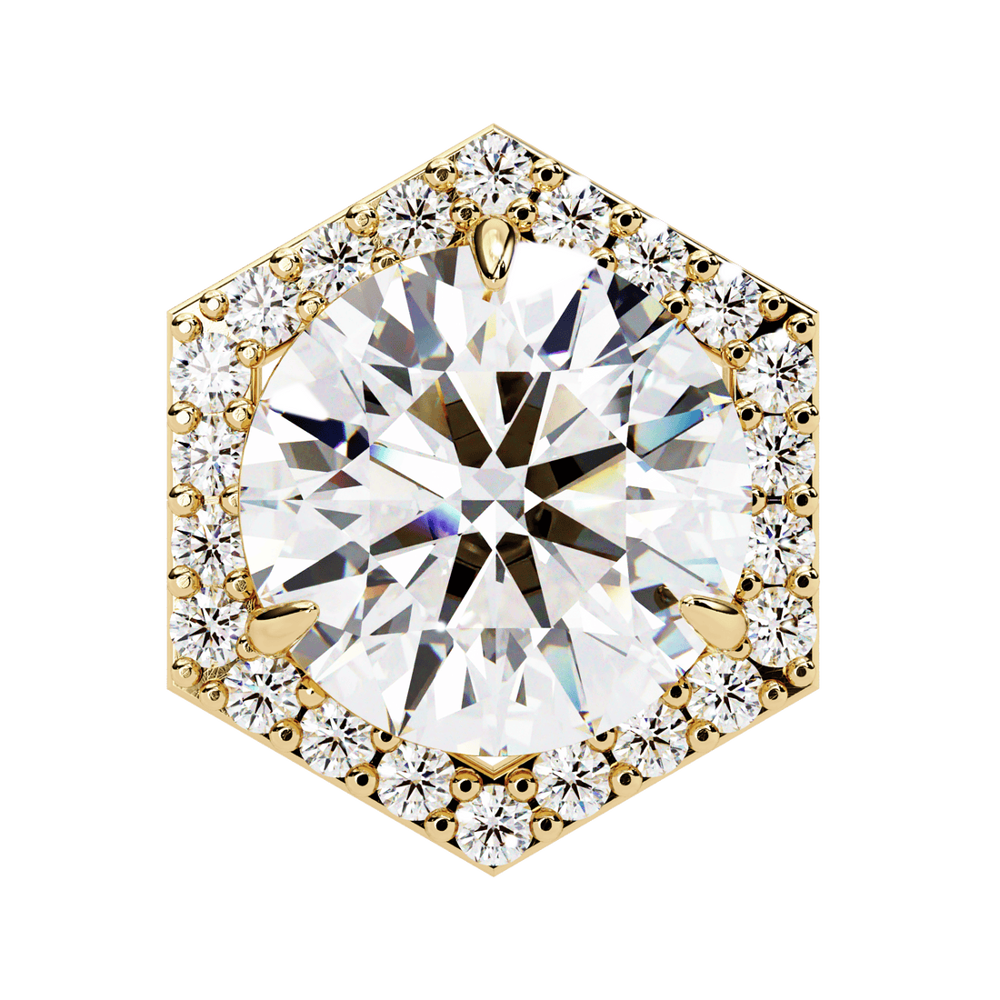2 Carat Signature Round Stud Earrings in Moissanite | House of Estara