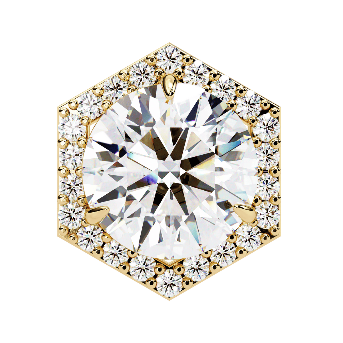 2 Carat Signature Round Stud Earrings in Moissanite | House of Estara