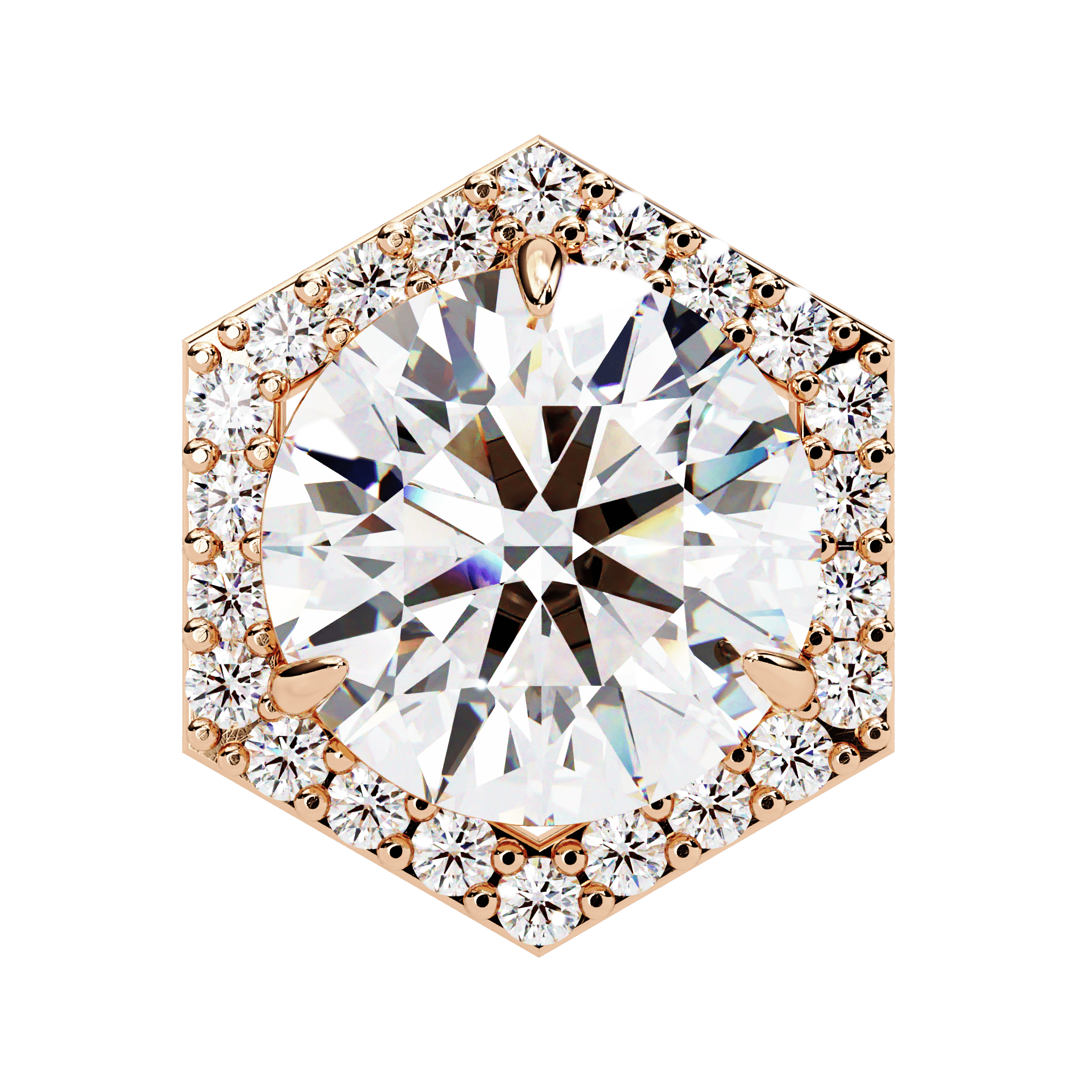 2 Carat Signature Round Stud Earrings in Moissanite | House of Estara
