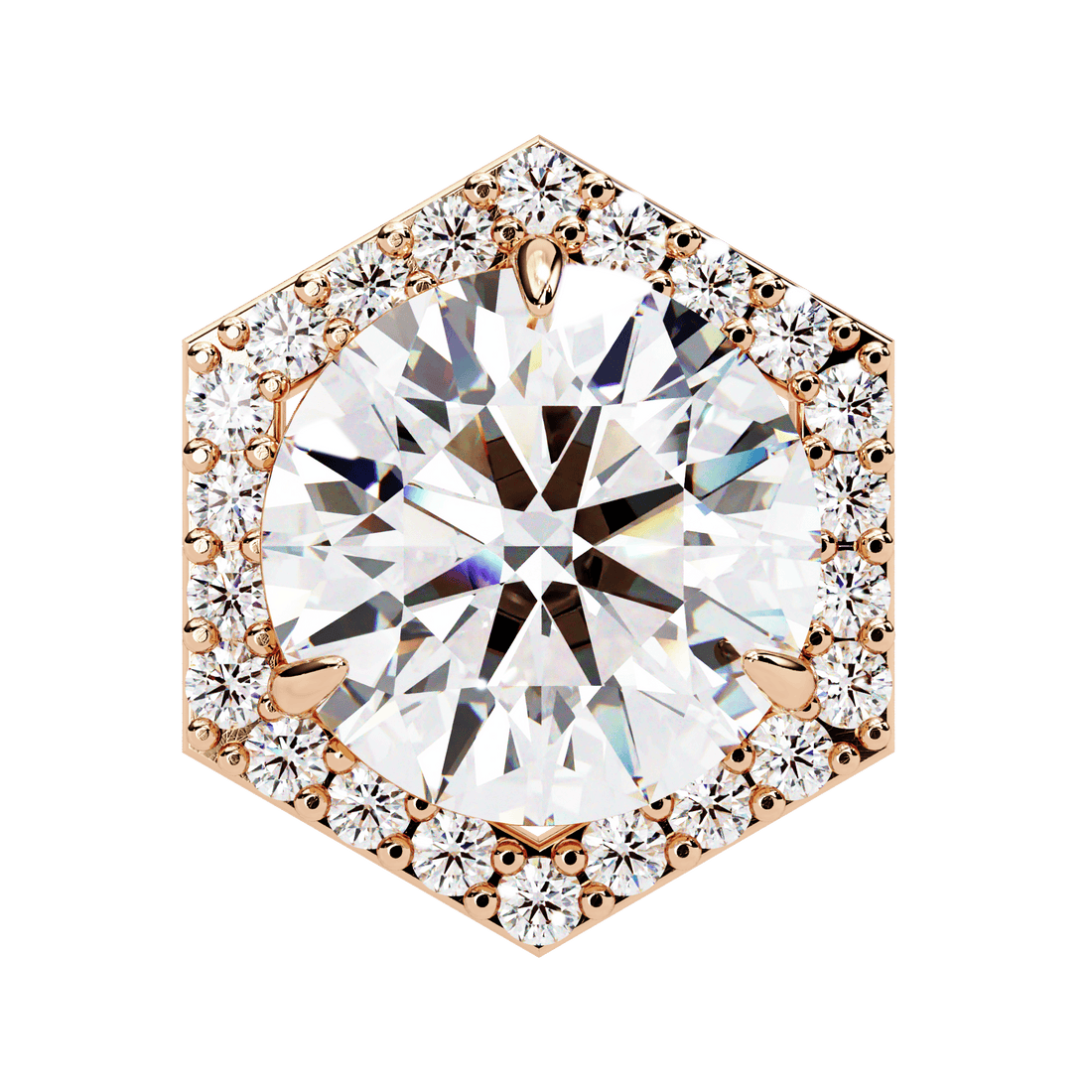 2 Carat Signature Round Stud Earrings in Moissanite | House of Estara