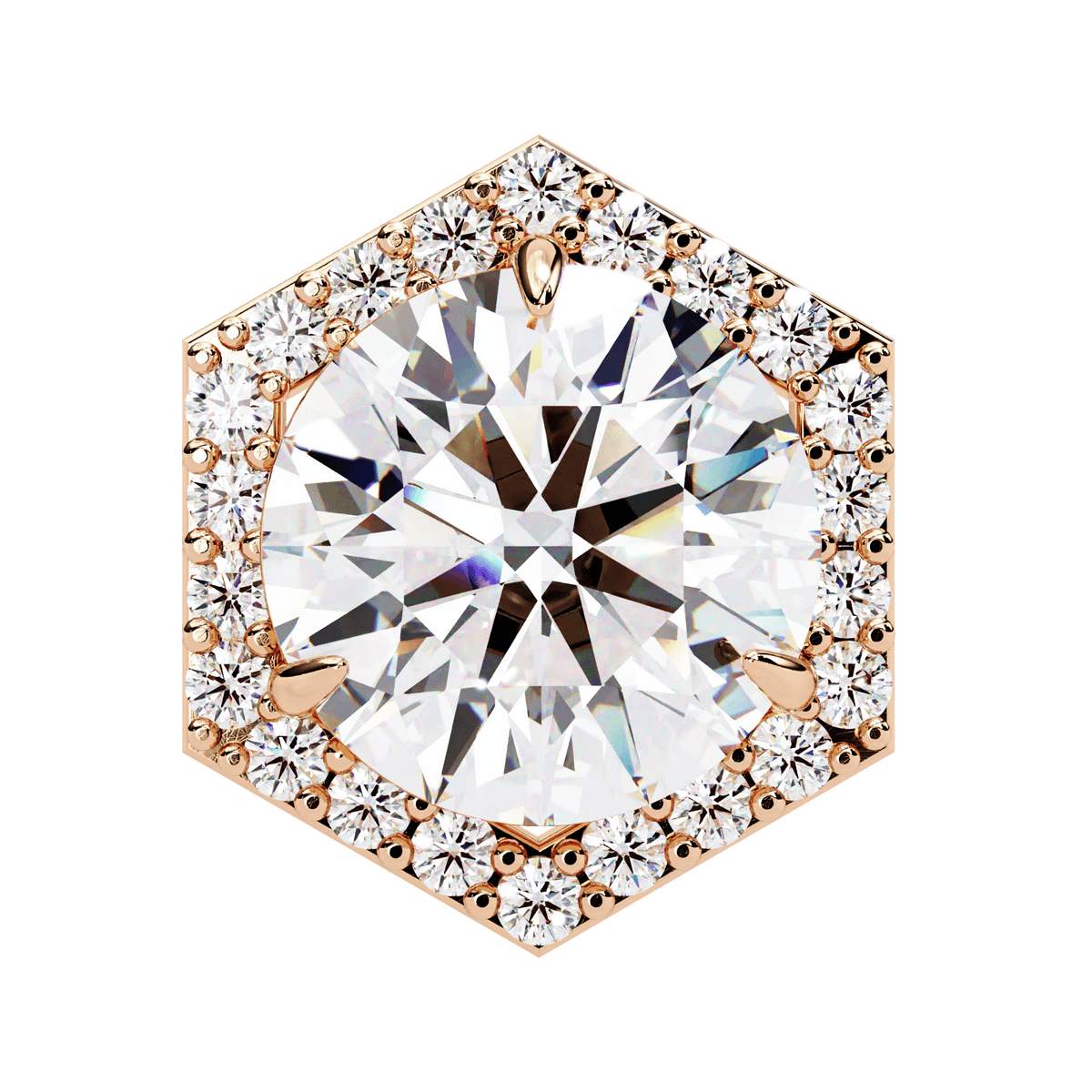 2 Carat Signature Round Stud Earrings in Moissanite | House of Estara