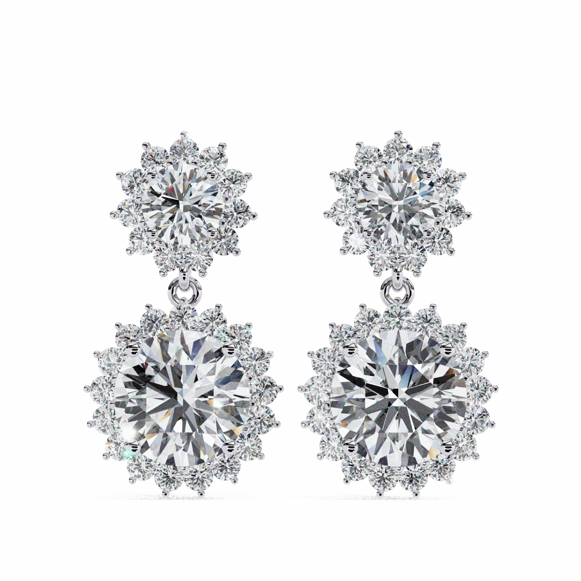 1.5 Carat Celeste Dangle Earrings in Moissanite | House of Estara