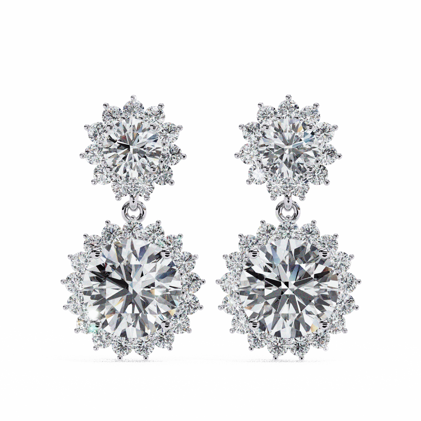1.5 Carat Celeste Dangle Earrings in Moissanite | House of Estara