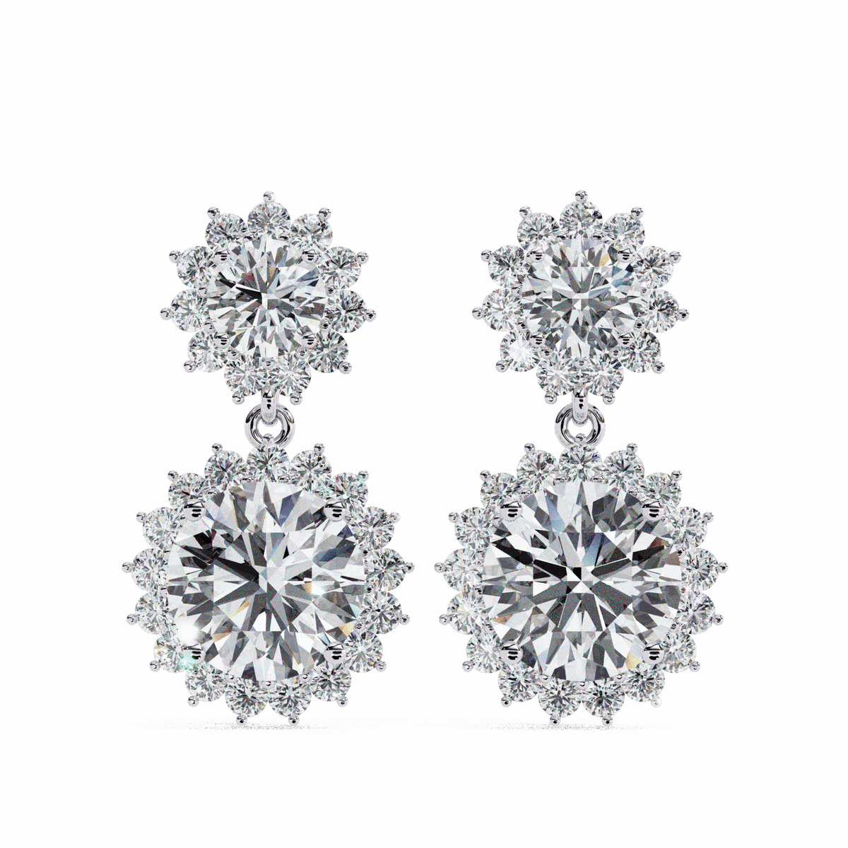 1.5 Carat Celeste Dangle Earrings in Moissanite | House of Estara