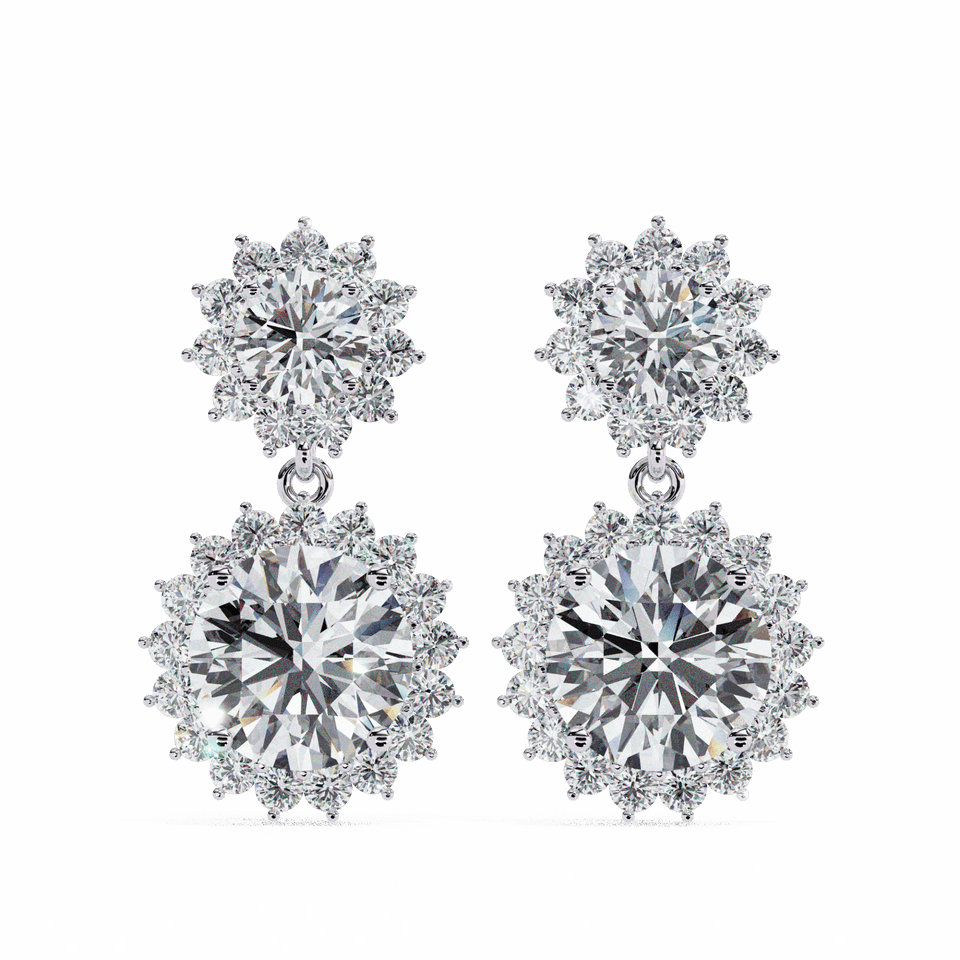 Celeste Round Dangle Earrings