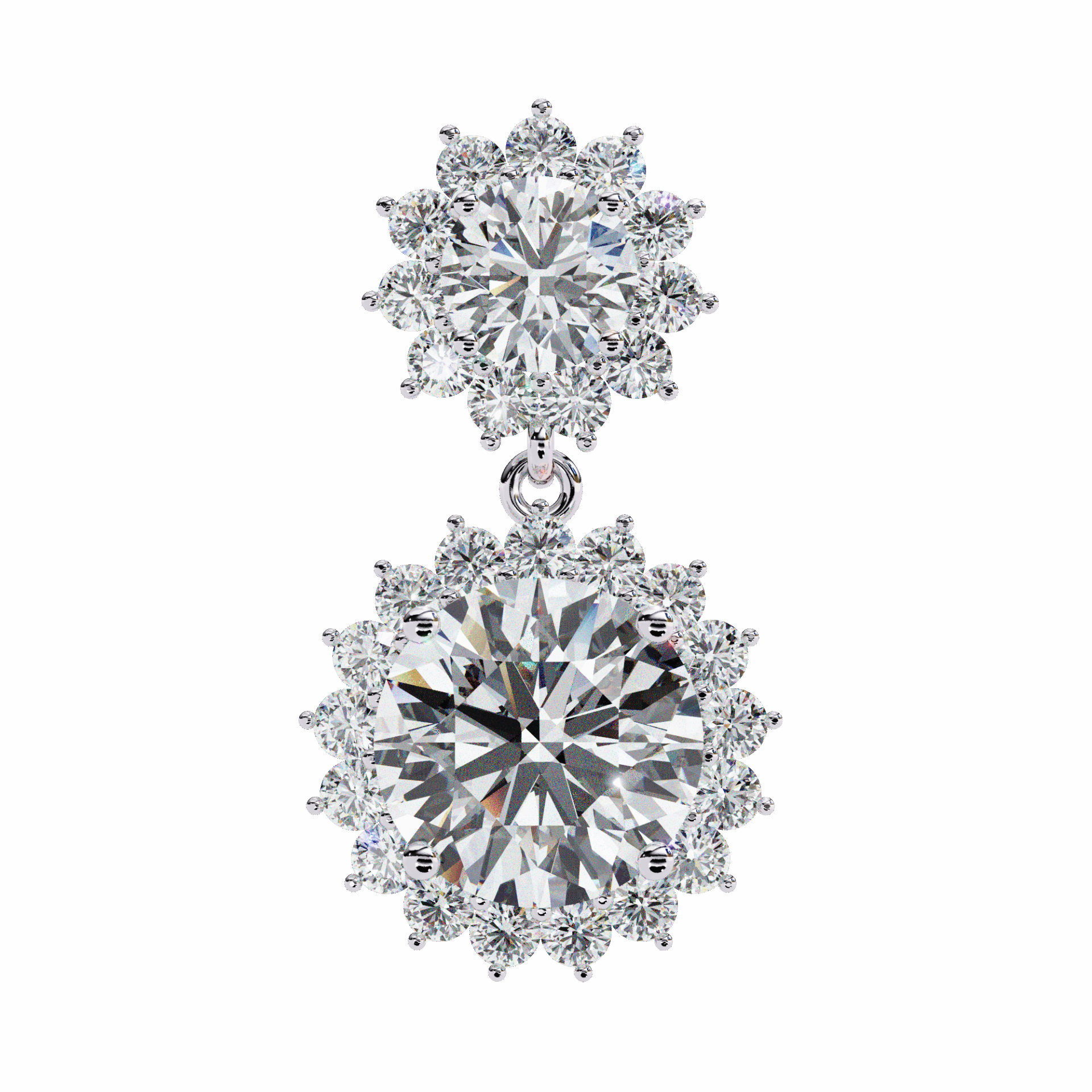 1.5 Carat Celeste Dangle Earrings in Moissanite | House of Estara