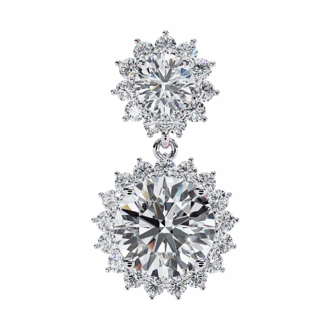 1.5 Carat Celeste Dangle Earrings in Moissanite | House of Estara
