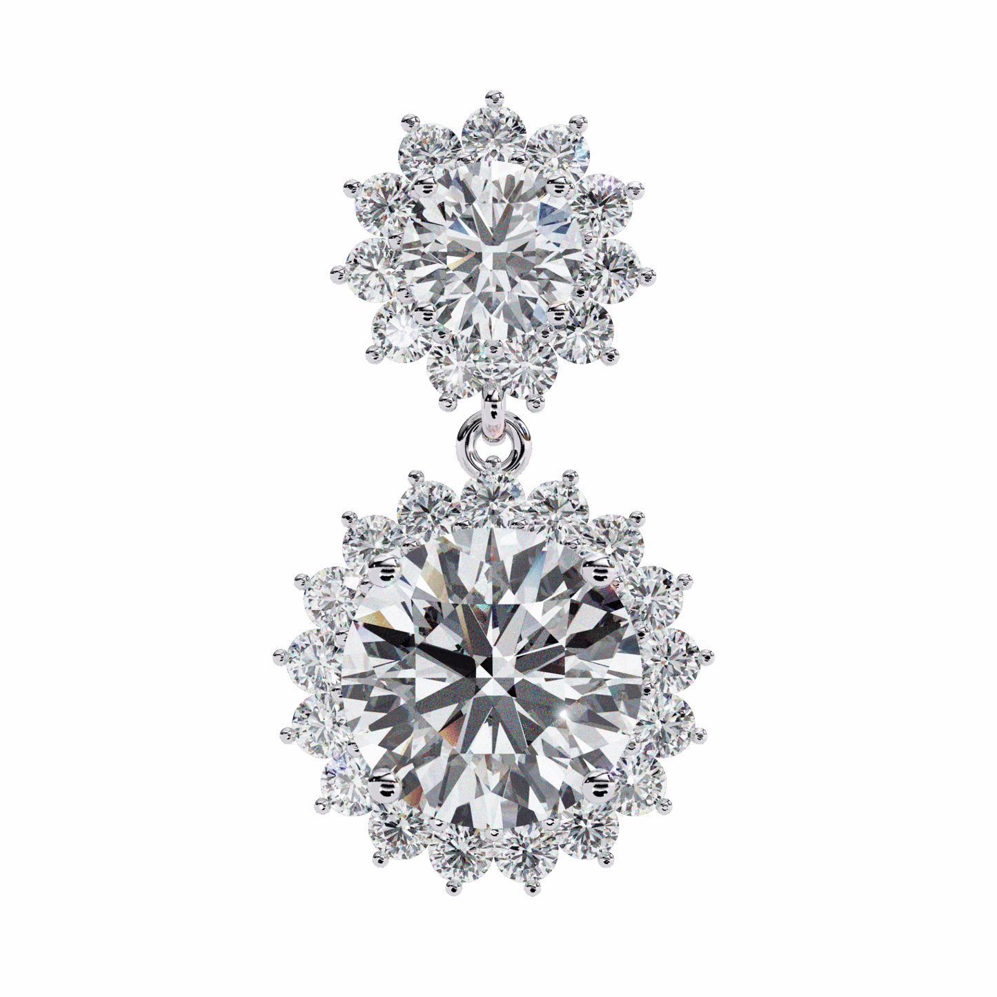 1.5 Carat Celeste Dangle Earrings in Moissanite | House of Estara