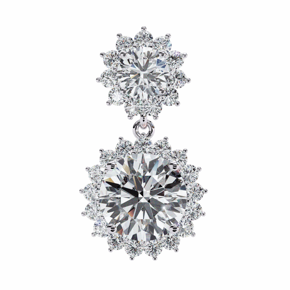 1.5 Carat Celeste Dangle Earrings in Moissanite | House of Estara