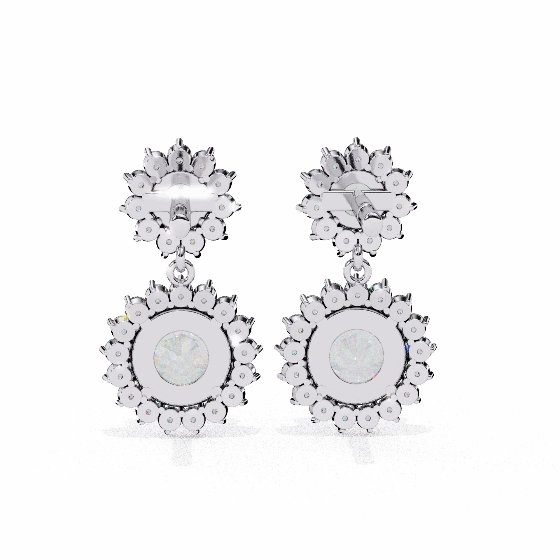 1.5 Carat Celeste Dangle Earrings in Moissanite | House of Estara