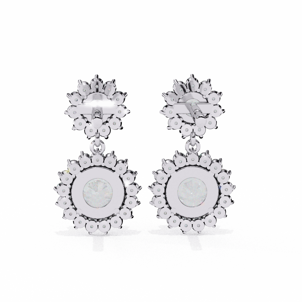 1.5 Carat Celeste Dangle Earrings in Moissanite | House of Estara