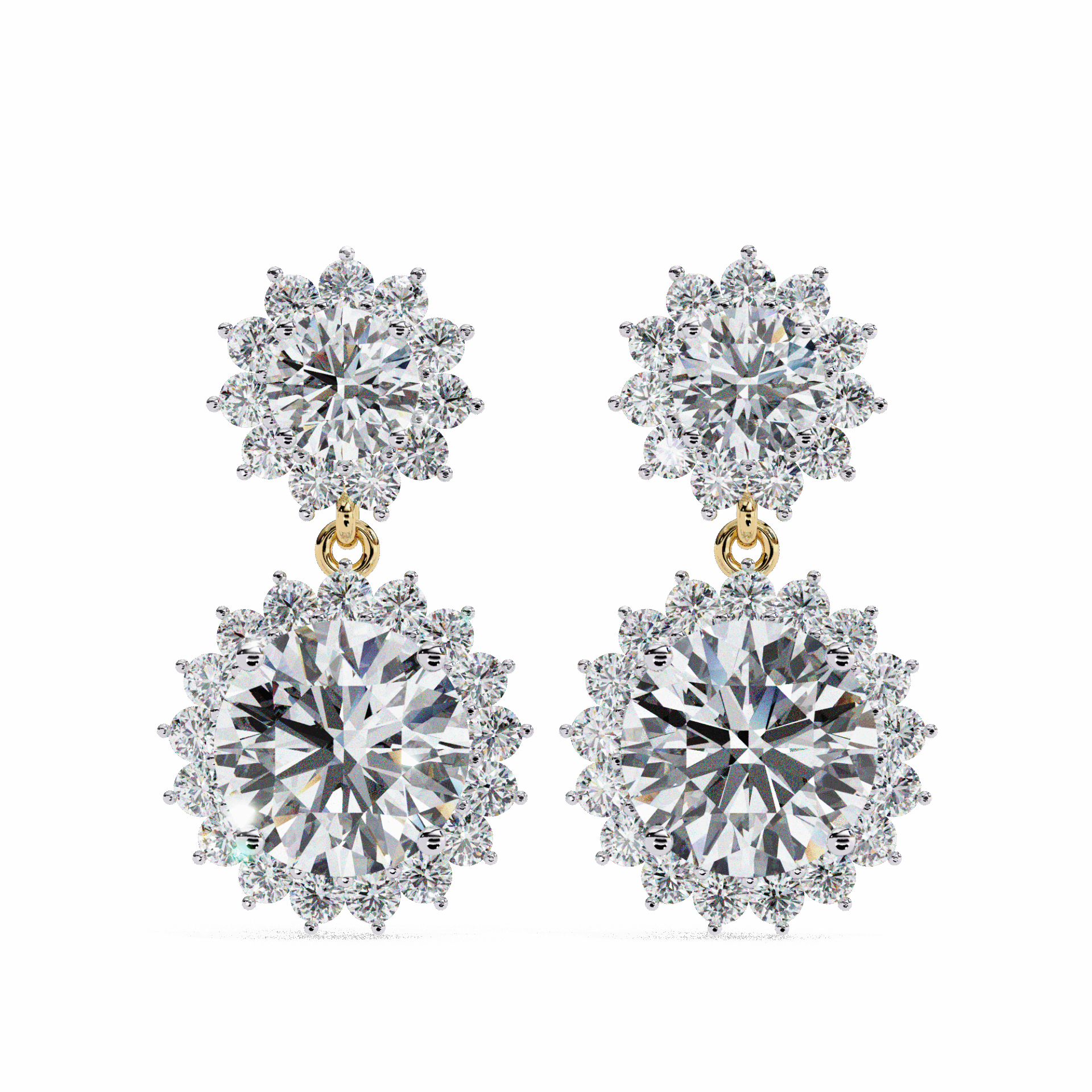 1.5 Carat Celeste Dangle Earrings in Moissanite | House of Estara