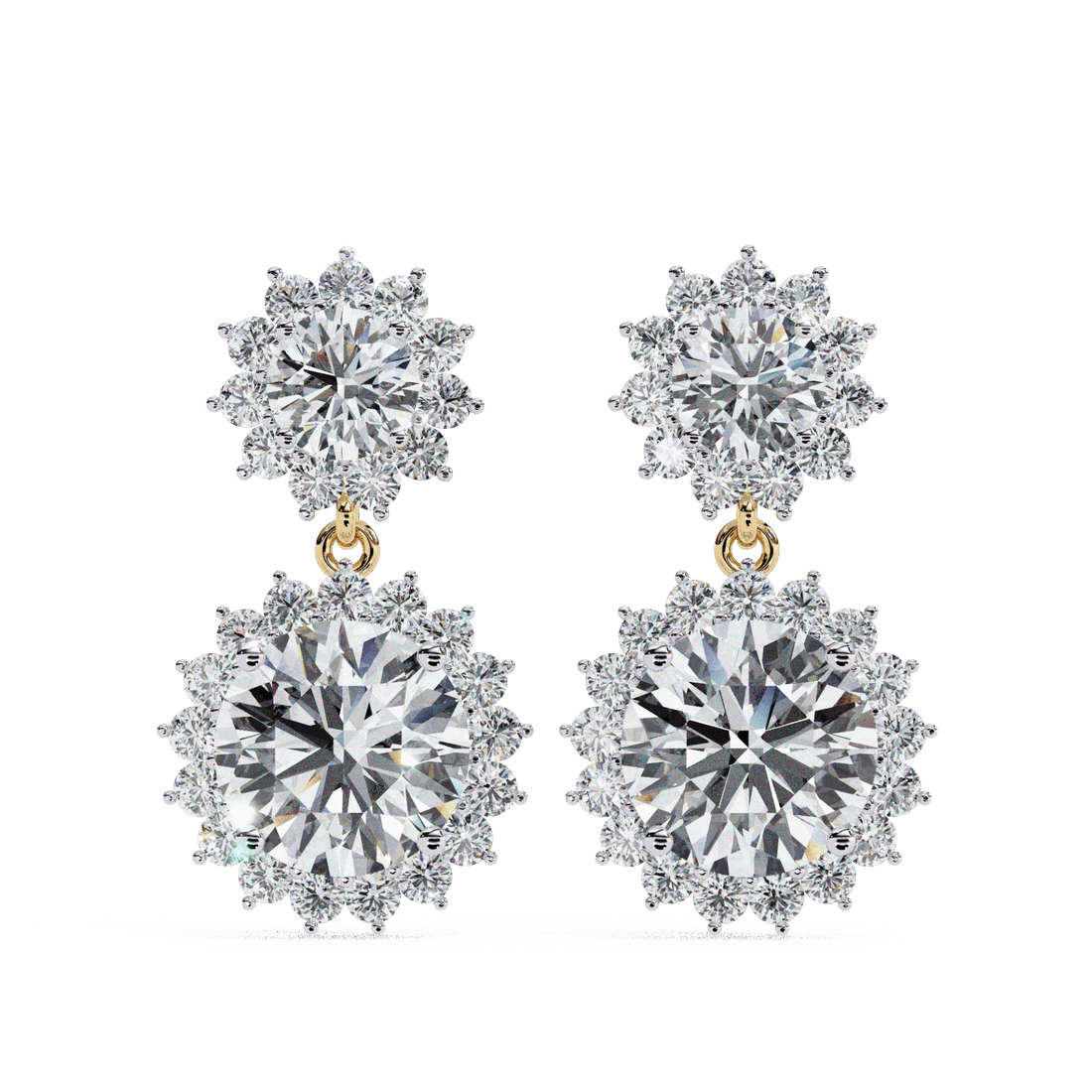 1.5 Carat Celeste Dangle Earrings in Moissanite | House of Estara