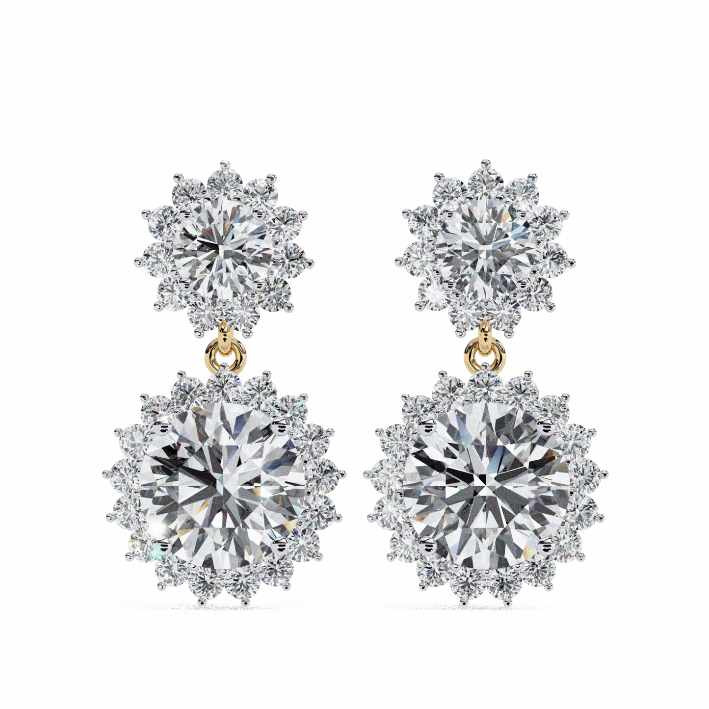 1.5 Carat Celeste Dangle Earrings in Moissanite | House of Estara