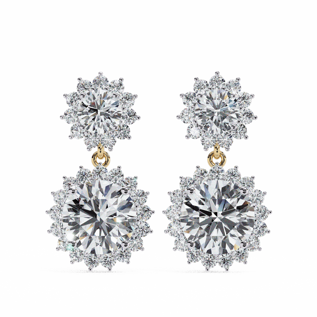 1.5 Carat Celeste Dangle Earrings in Moissanite | House of Estara