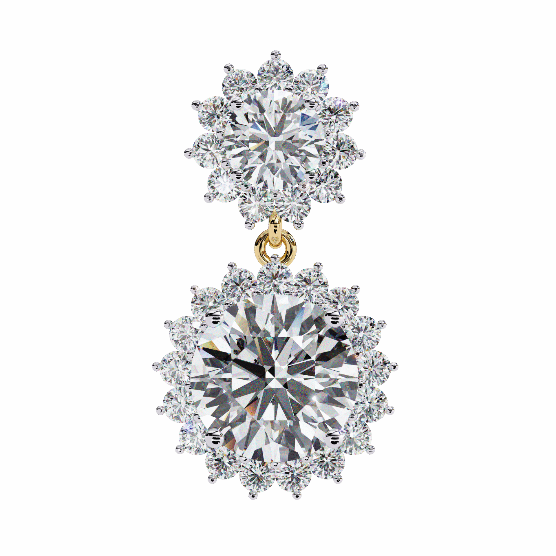 1.5 Carat Celeste Dangle Earrings in Moissanite | House of Estara