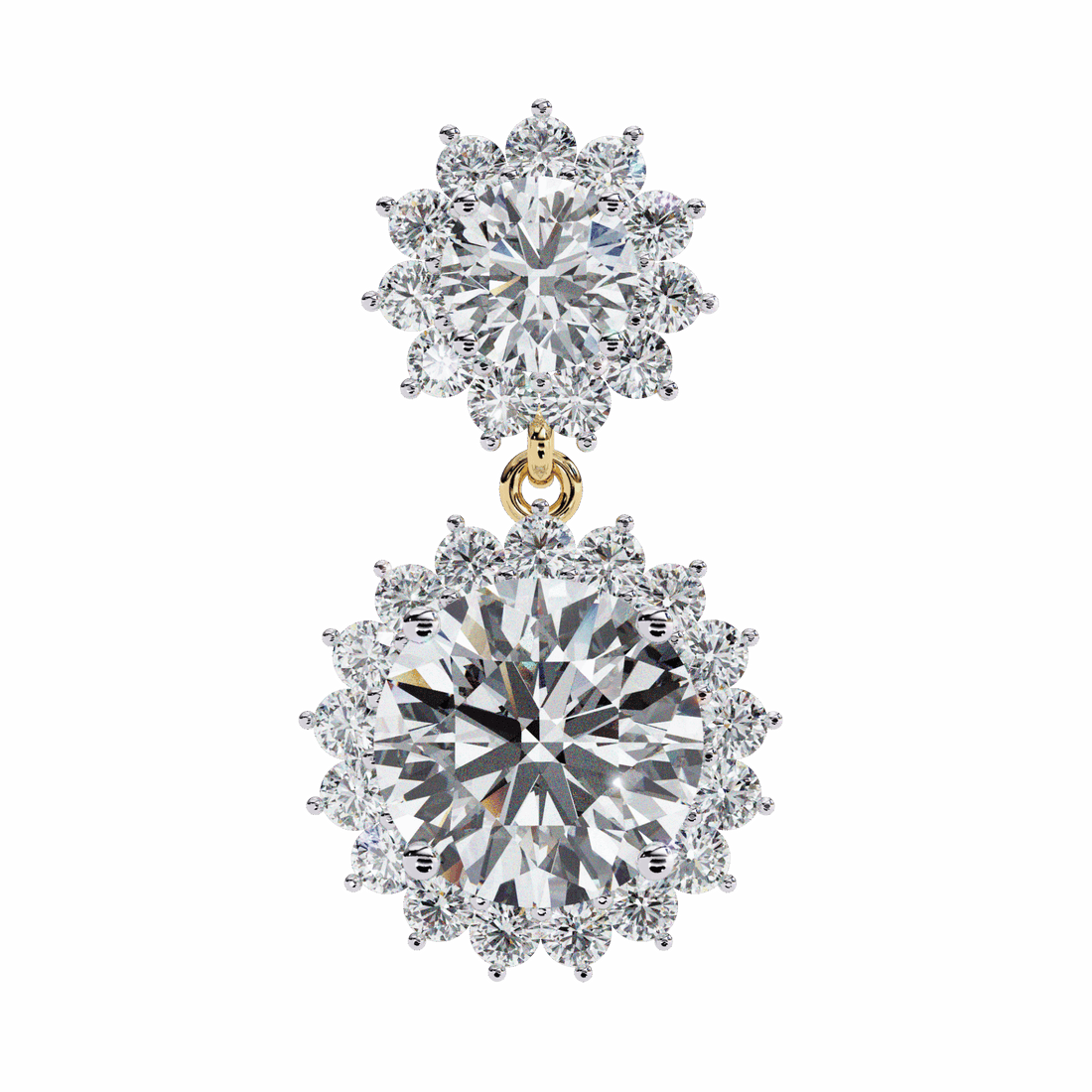 1.5 Carat Celeste Dangle Earrings in Moissanite | House of Estara
