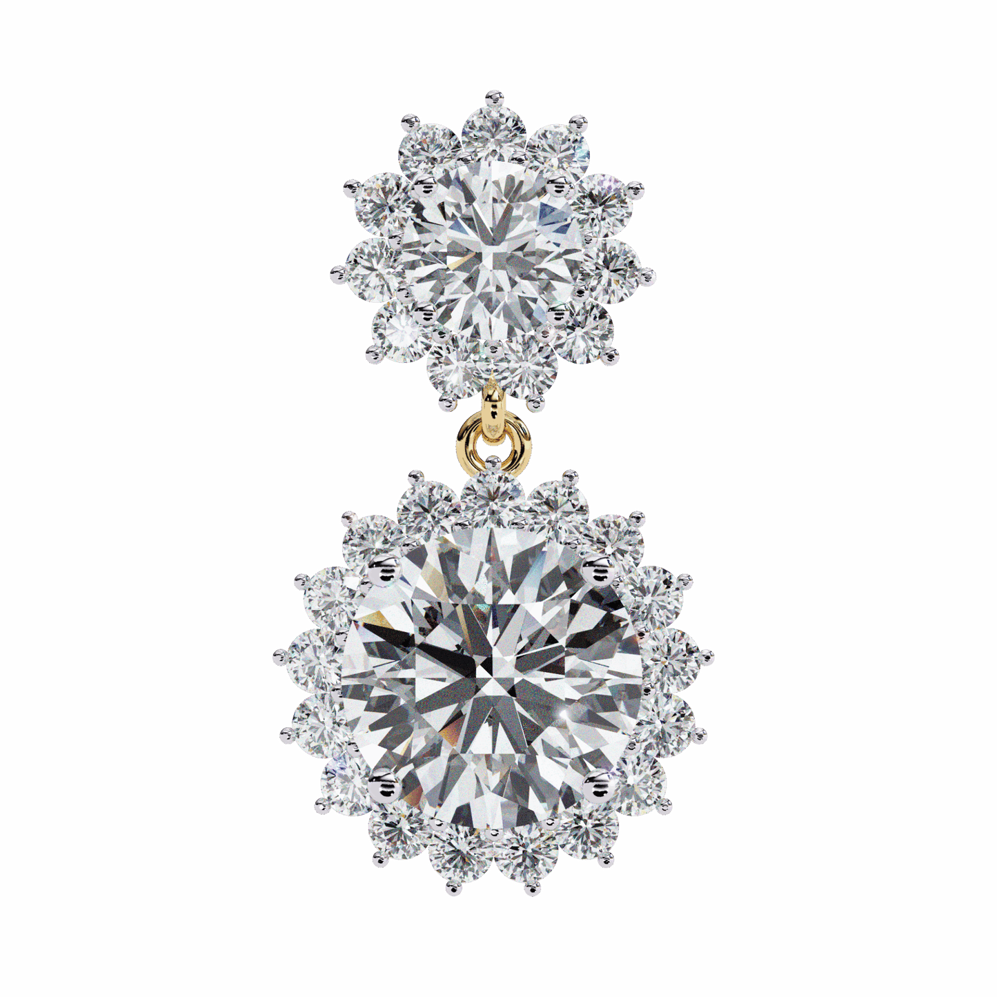 1.5 Carat Celeste Dangle Earrings in Moissanite | House of Estara