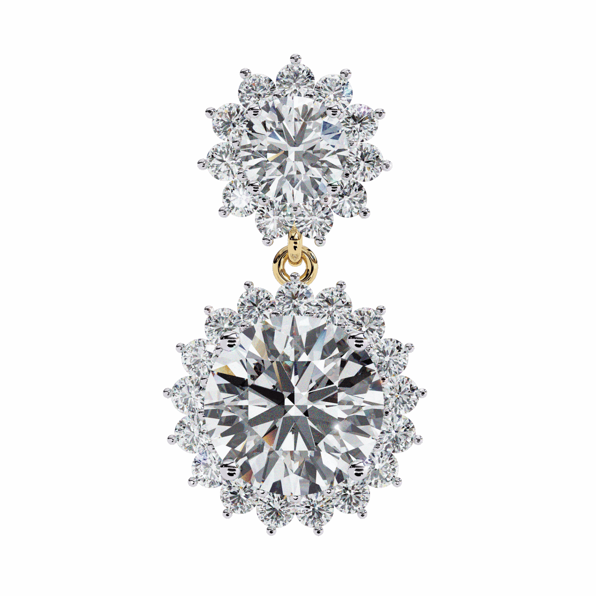 1.5 Carat Celeste Dangle Earrings in Moissanite | House of Estara