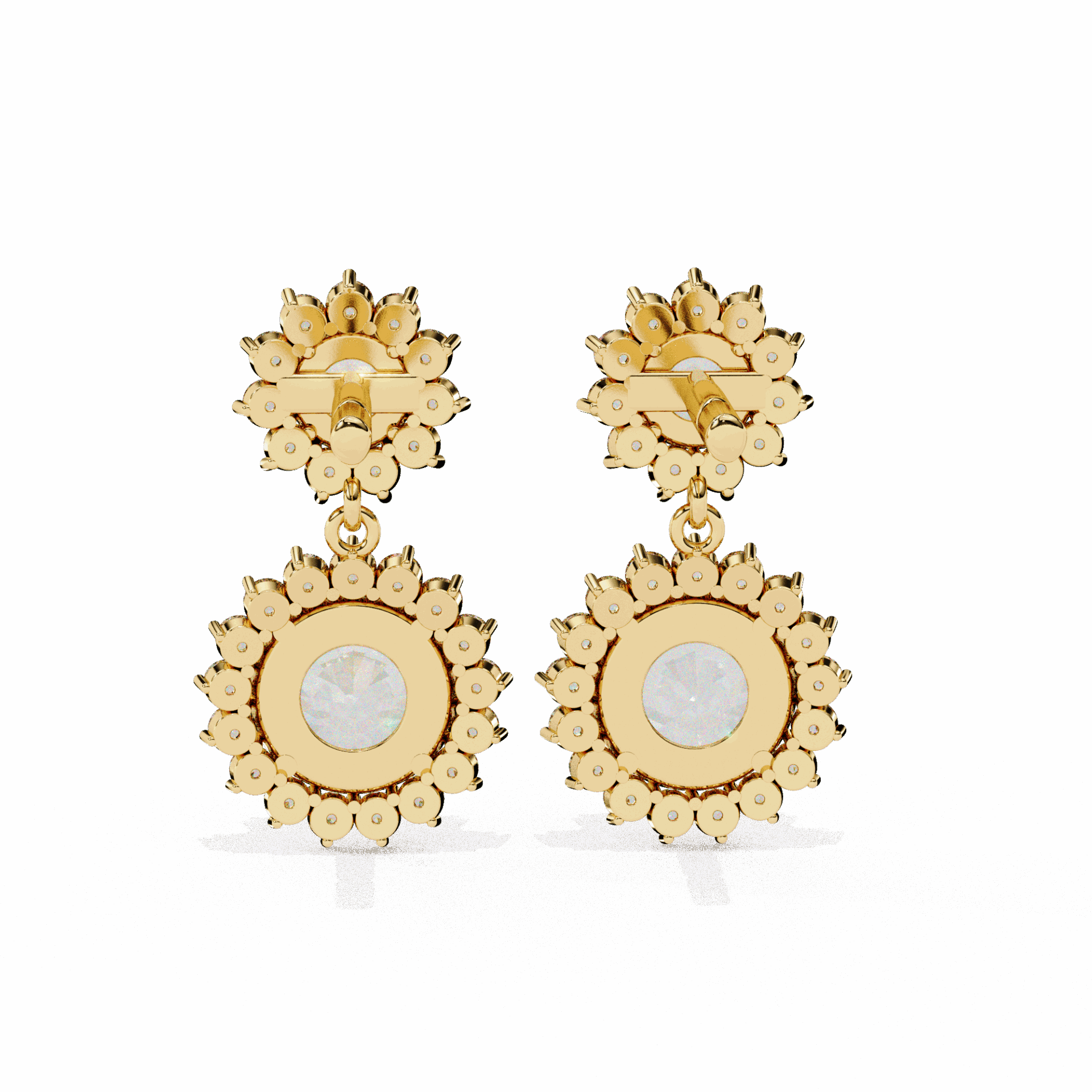 1.5 Carat Celeste Dangle Earrings in Moissanite | House of Estara