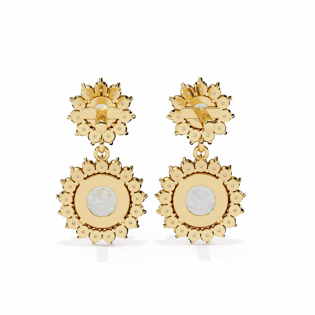 1.5 Carat Celeste Dangle Earrings in Moissanite | House of Estara