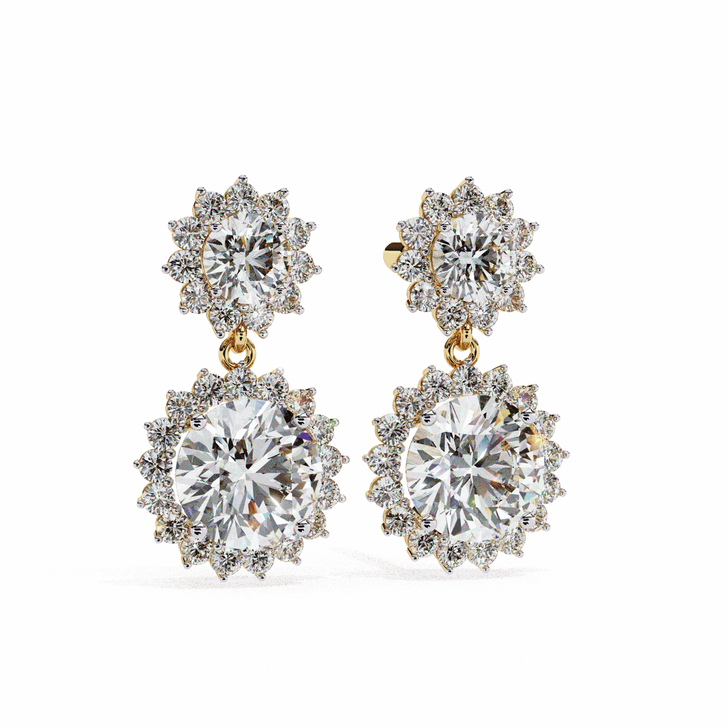 1.5 Carat Celeste Dangle Earrings in Moissanite | House of Estara